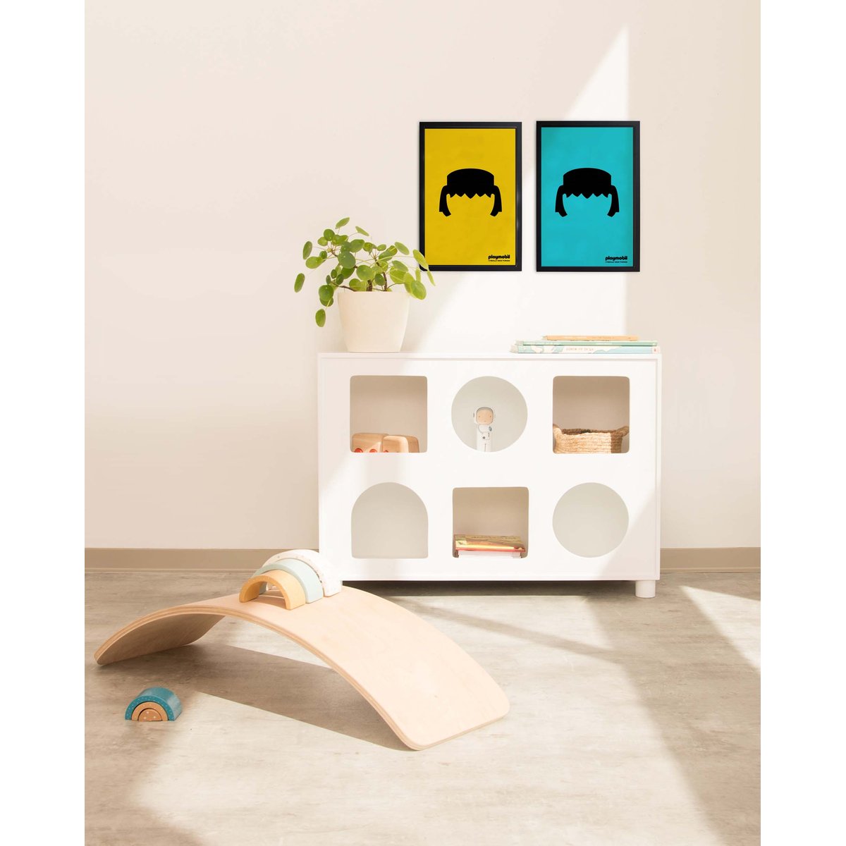 Tableau avec cadre bleu, PLAYMOBIL