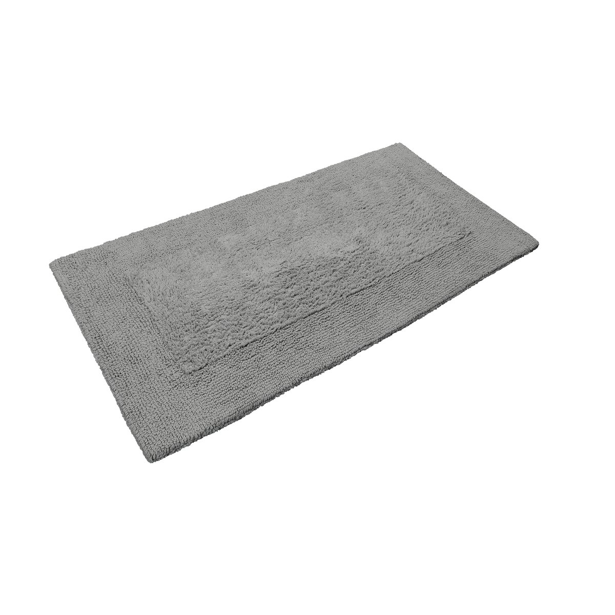 Tapis de bain coton doux réversible , FINN gris, WECON HOME