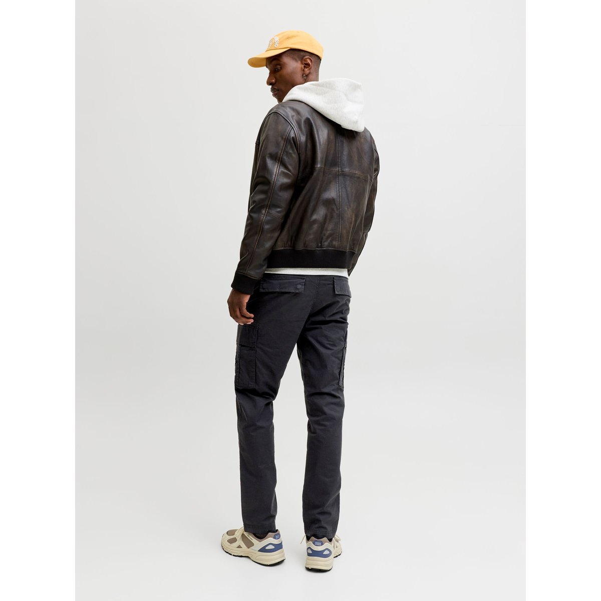 Pantalon Cargo black 1, JACK & JONES