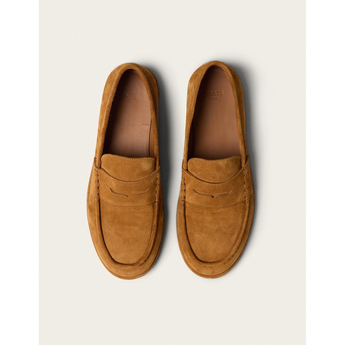 Mocassins MAZEN suède ambre, ODAJE