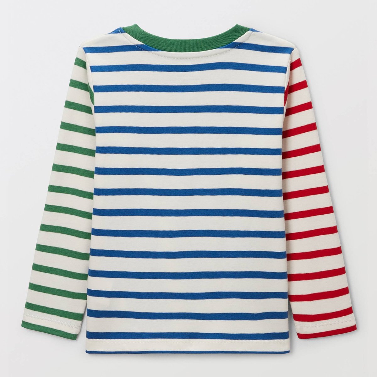 T-shirt manches longues imprimé en coton BIO GOTS porcelaine, MONOPRIX