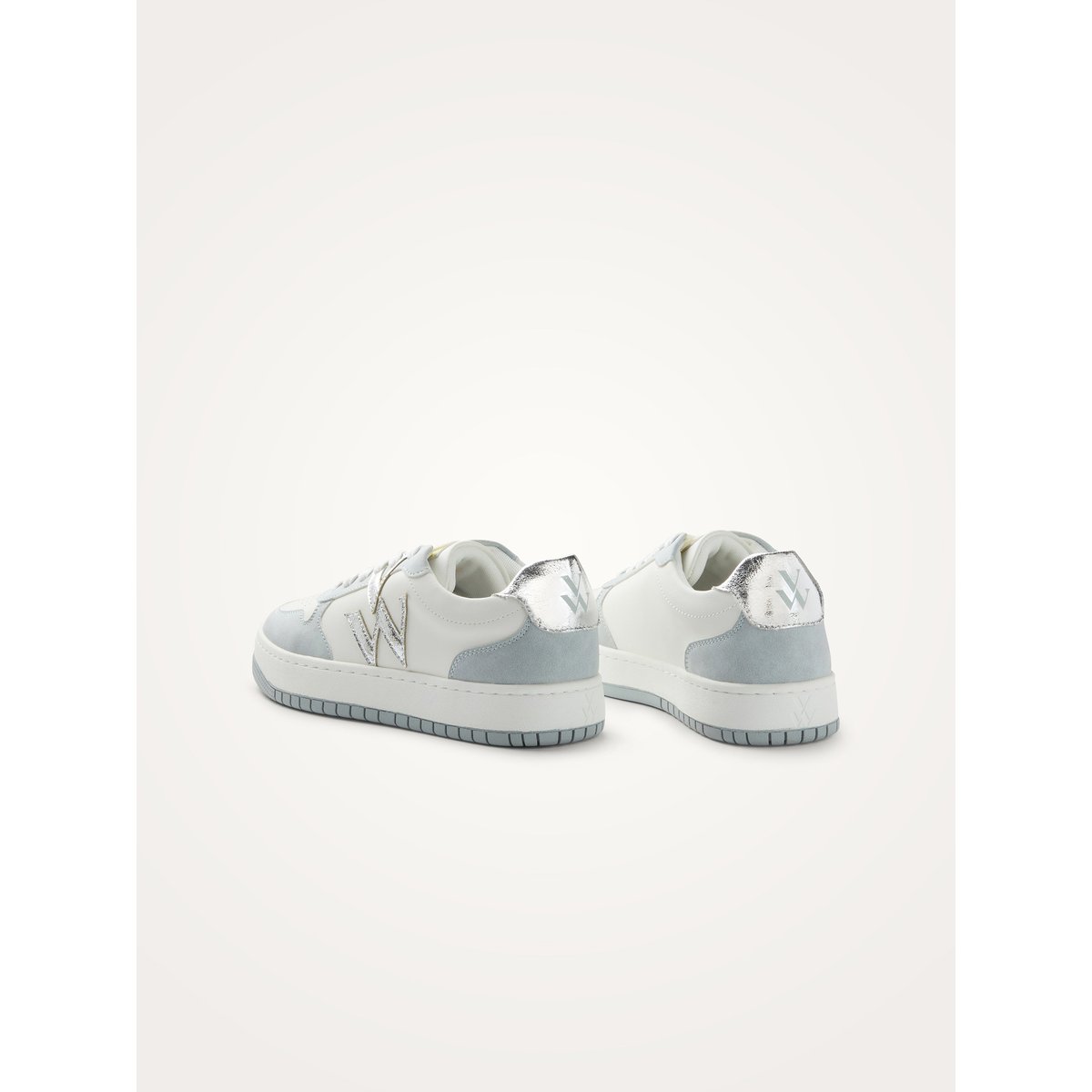 Baskets monogramme avec semelle épaisse RIDE Initials bleu, VANESSA WU