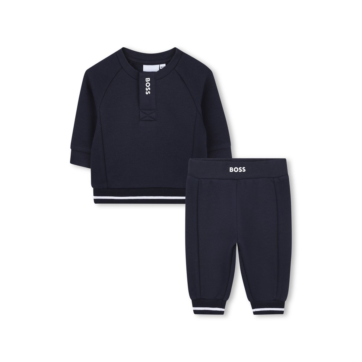 Ensemble jogging et sweat-shirt bleu cargo, BOSS KIDSWEAR