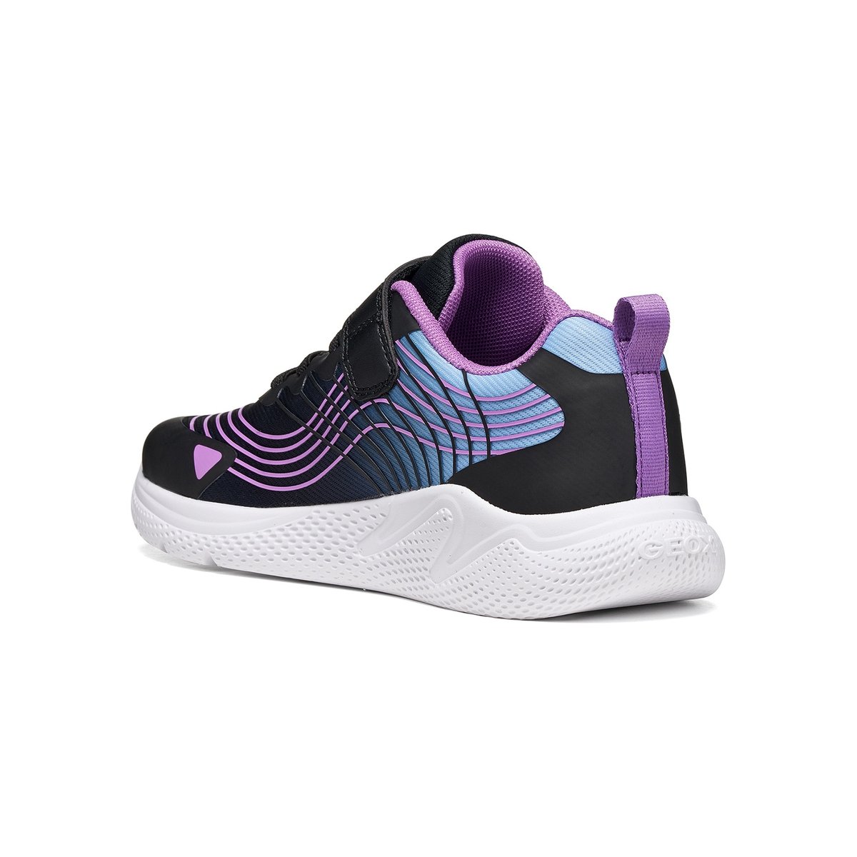 Baskets respirantes, SPRINTYE noir/rose, GEOX