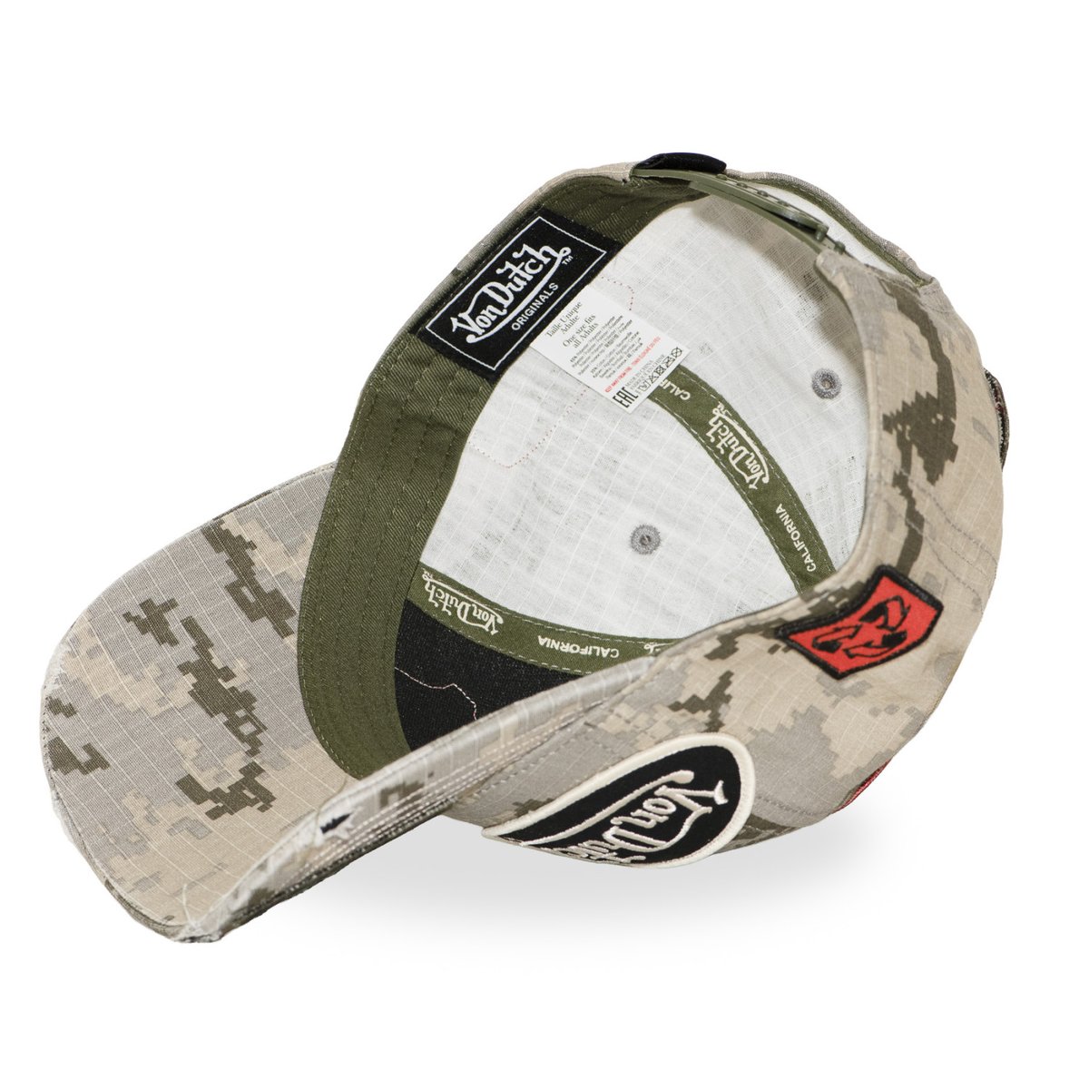 Casquette baseball KAMO gris clair/beige/kaki/noir, VON DUTCH