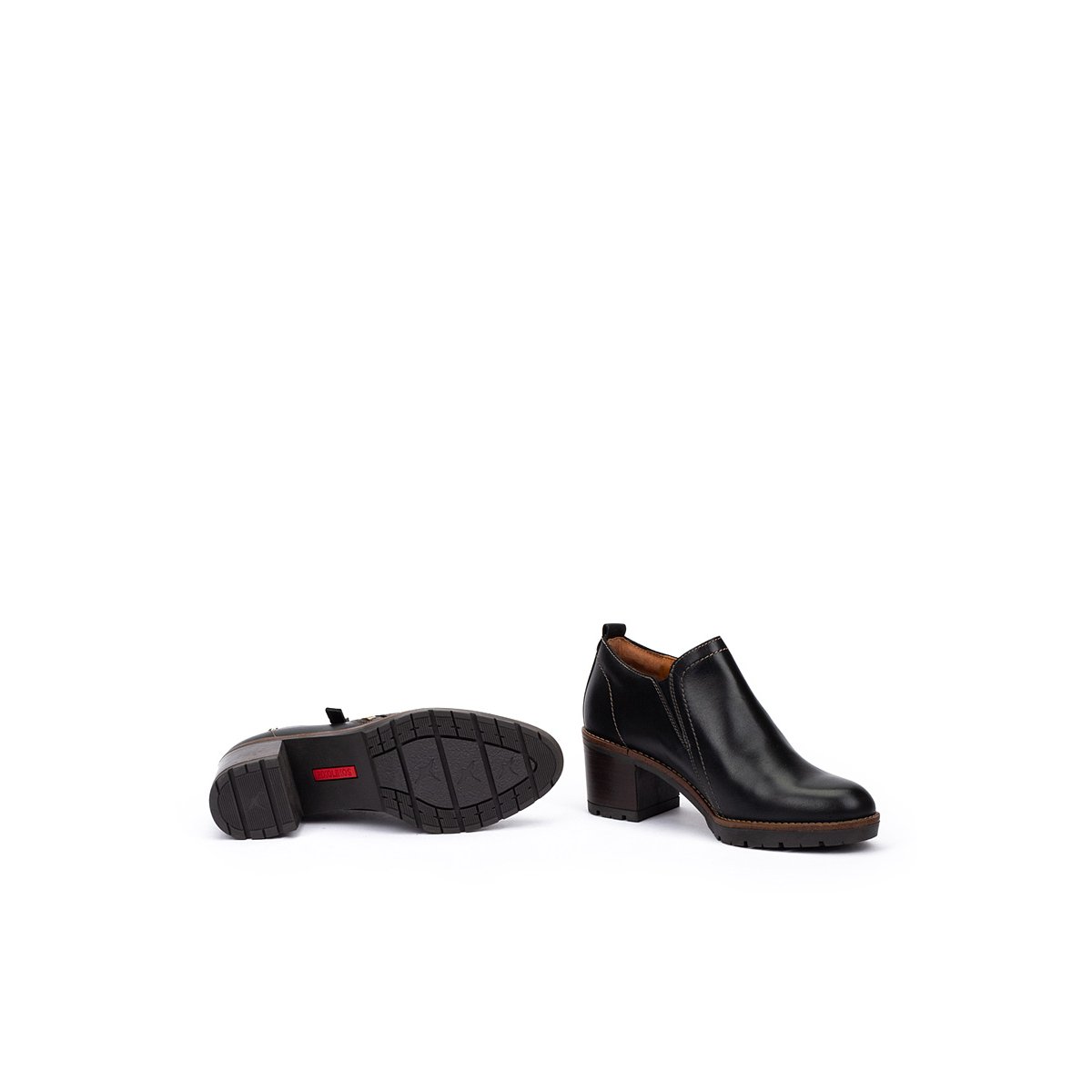 Chaussures montantes cuir Llanes black, PIKOLINOS