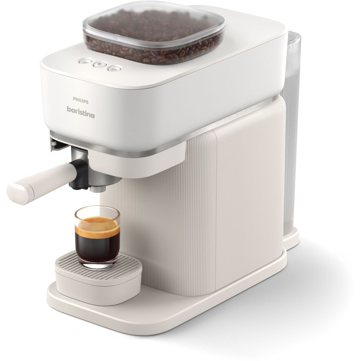 Machine à expresso Baristina BAR300/00 cafetière à grain Blanche couleur unique, PHILIPS