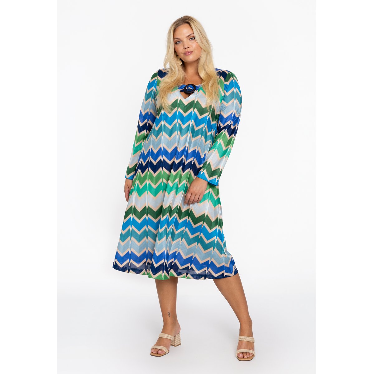 Robe imprimé / imprimée bleu, YOEK