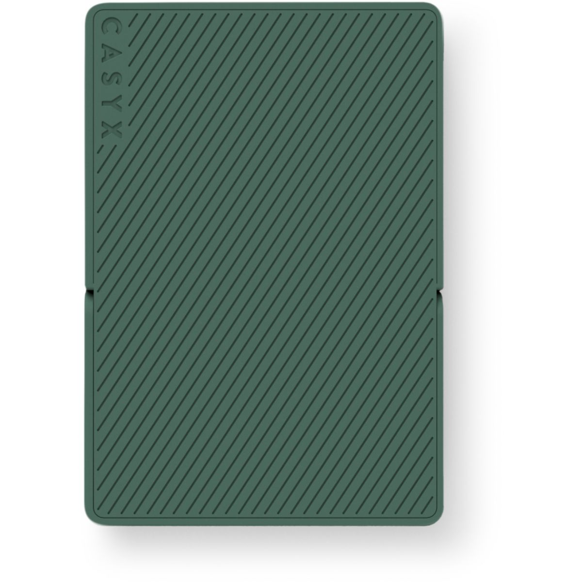 Batterie externe 5000 mAh Qi2 MagSafe avec bequille vert couleur unique, CASYX