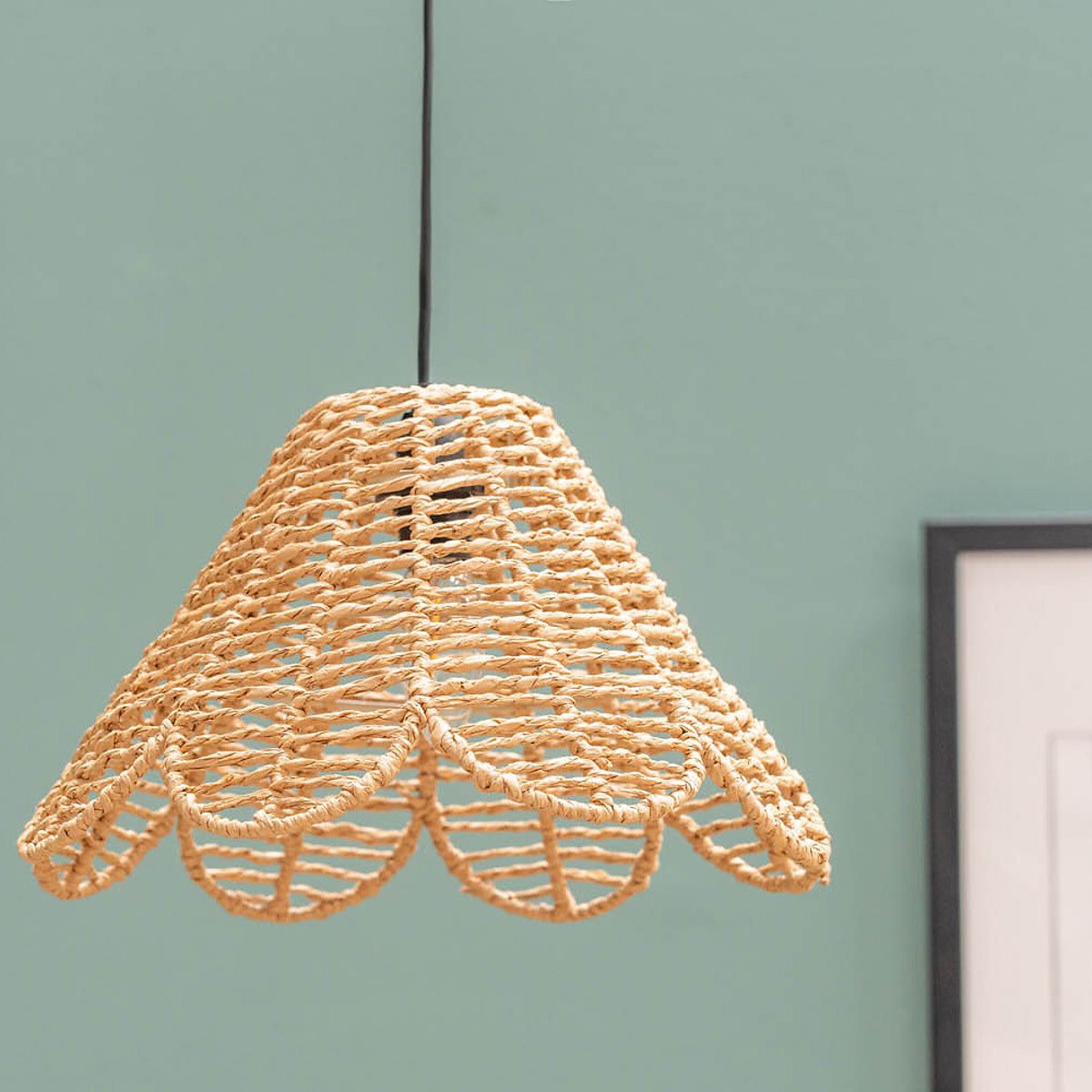 Velma Natural Rattan Flower Pendant Shade natural, SO'HOME