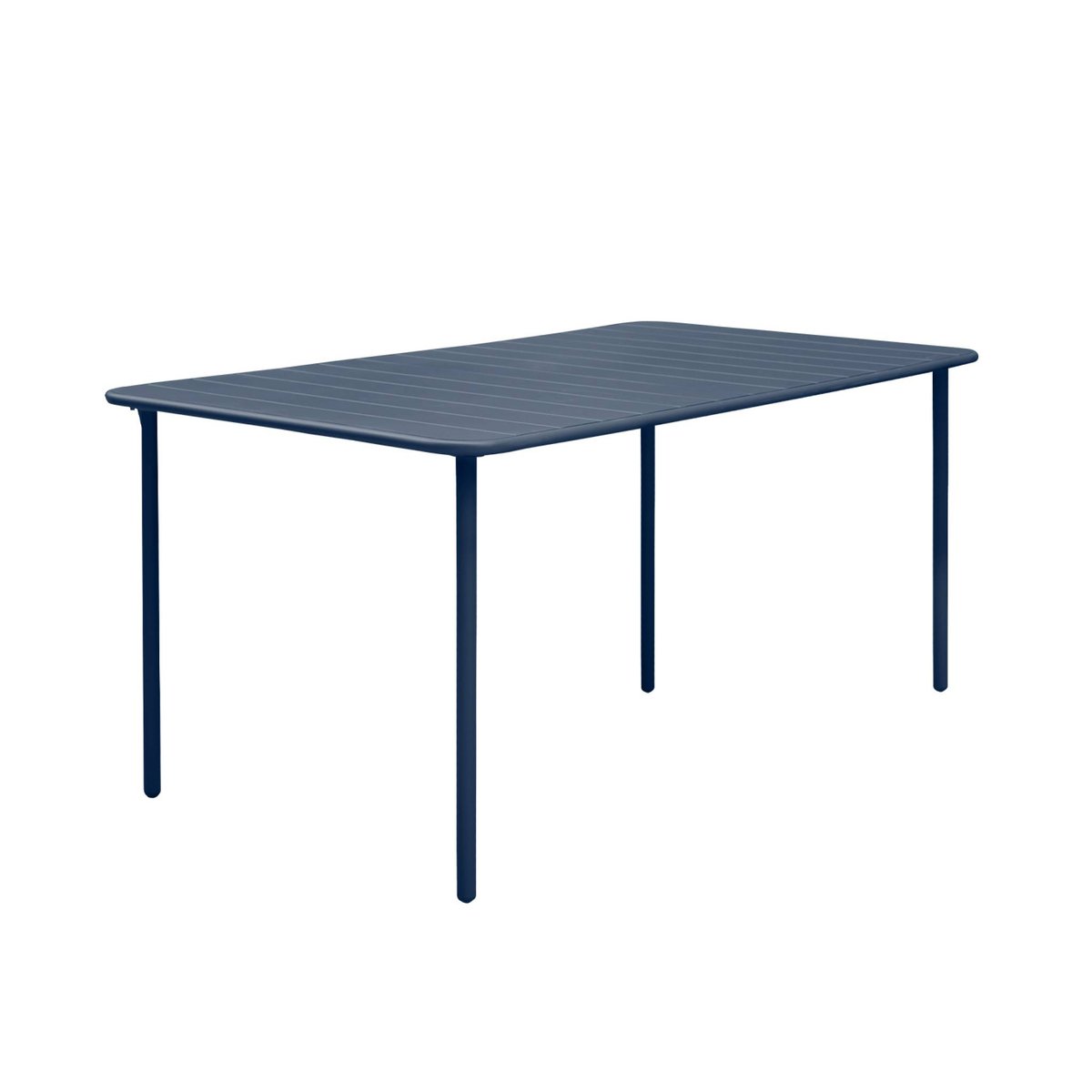 Table de jardin métal + 6 assises AMÉLIA terracotta, SWEEEK