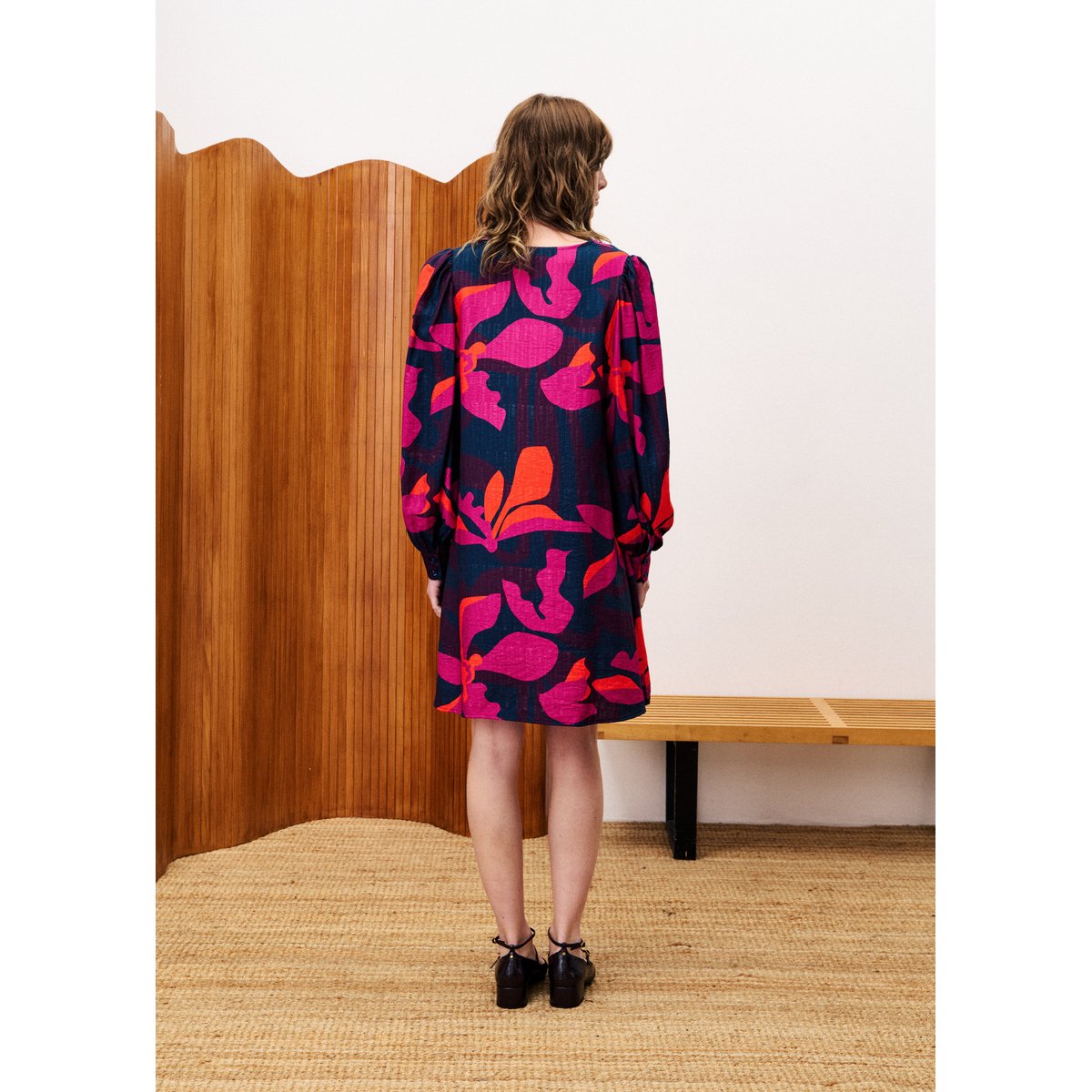 Robe  CALLIE geo flowers, FRNCH