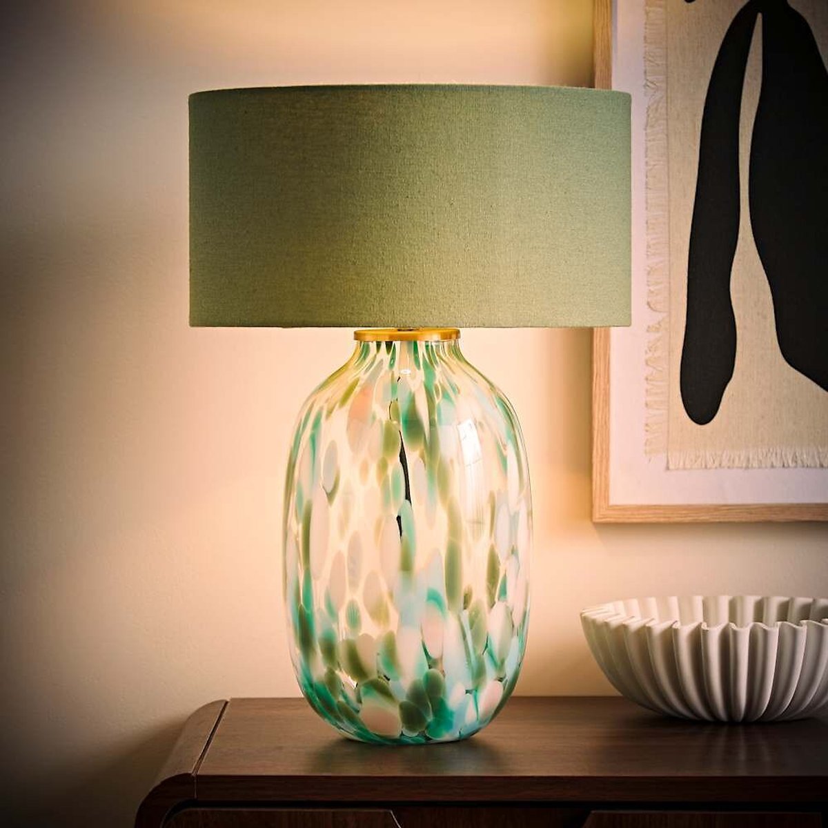 Bettye Confetti Glass Table Lamp green, ÉDITÉ