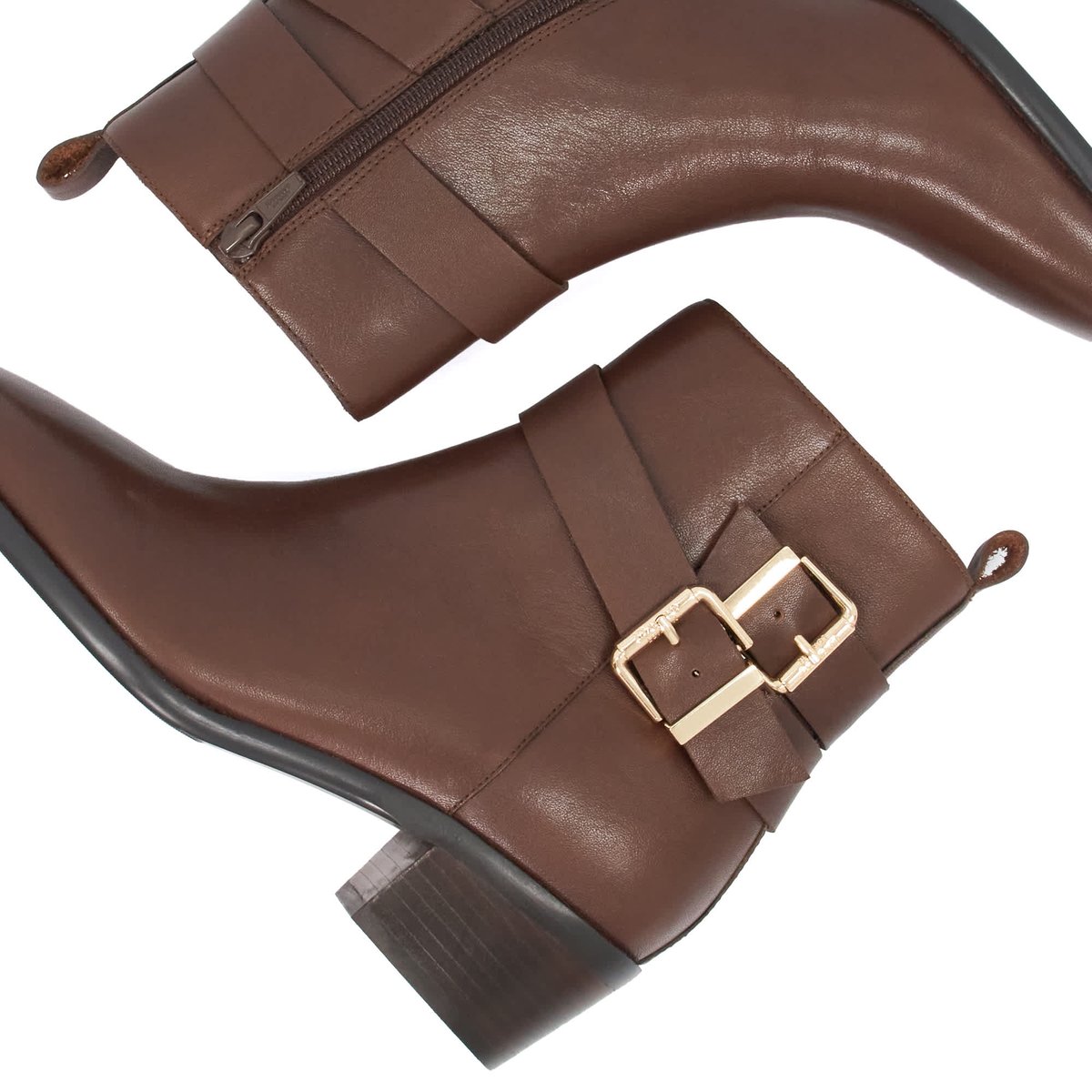 Bottines à boucle - PATTIN brown-leather, DUNE LONDON