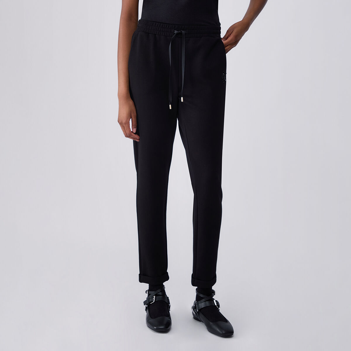 Pantalon en néoprène noir, LIU JO