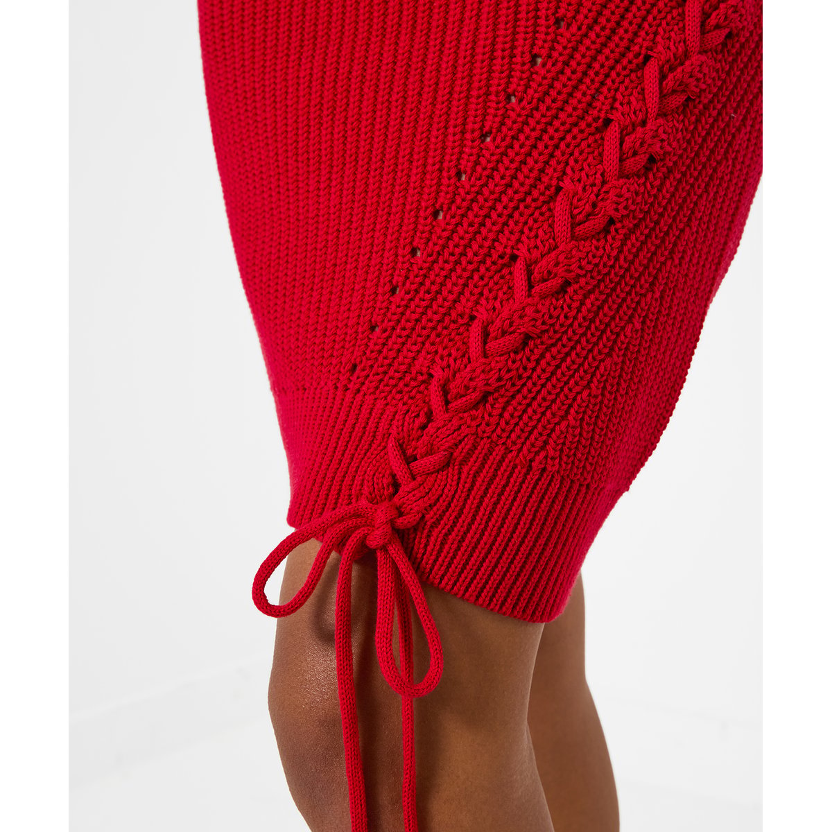 Robe Pull en Maille à Dentelle Latérale Roxy rouge, JOE BROWNS