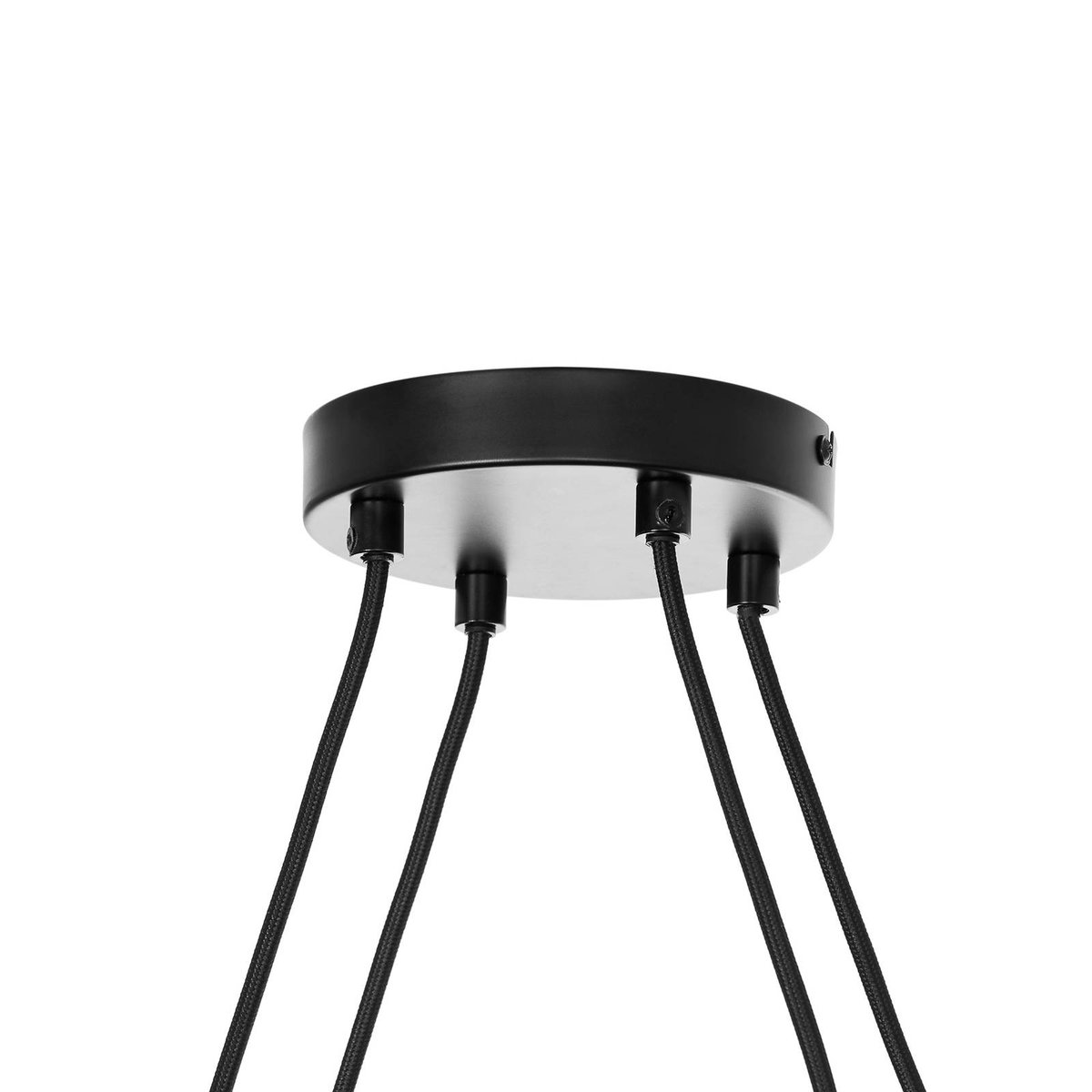 Suspension en métal design, Tornike noir mat, LUCANDE