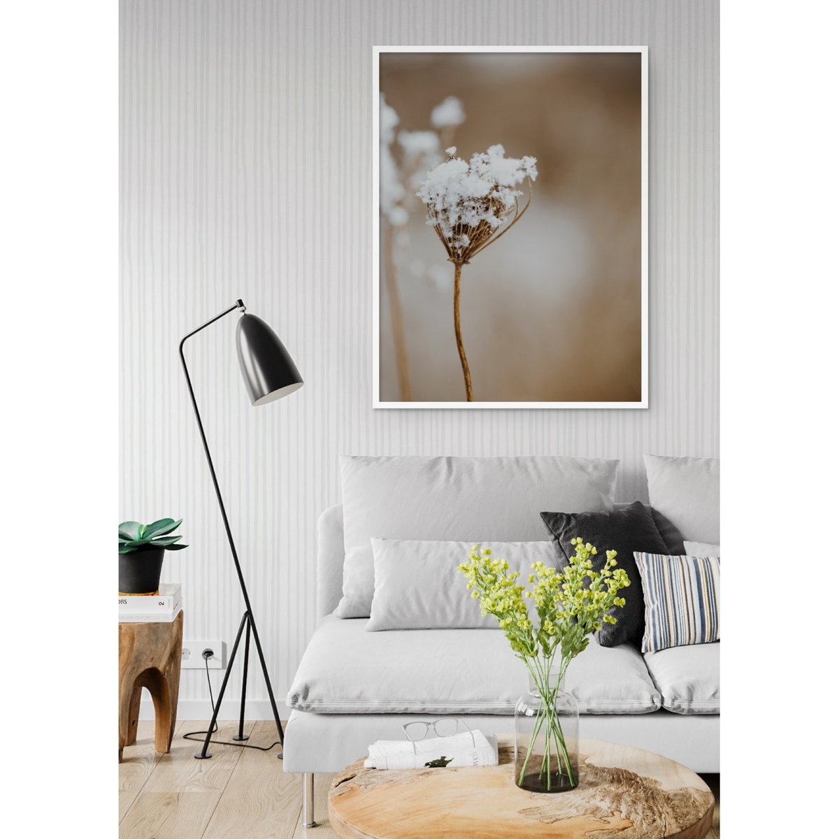 Poster Nature Winter 1 blanc, L'AFFICHERIE