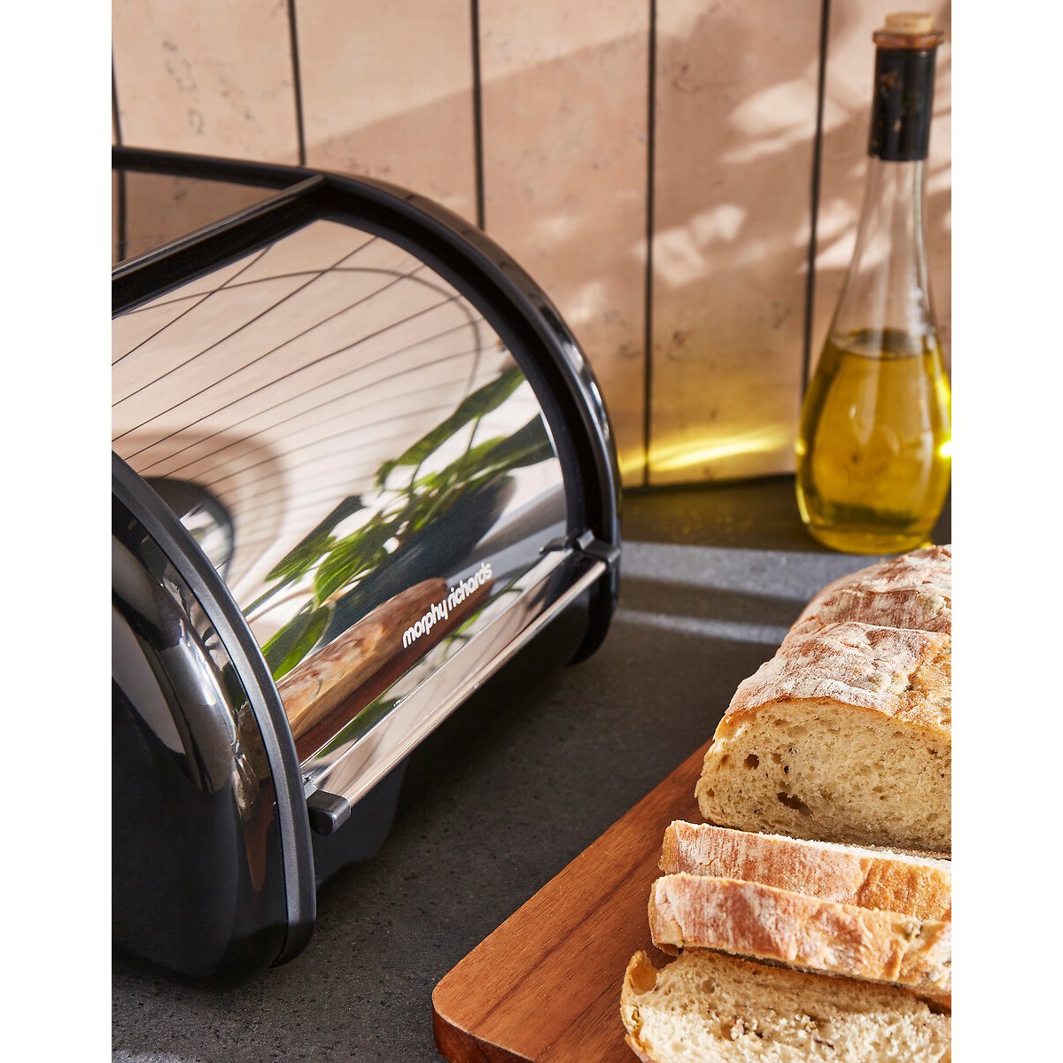Equip Compact Bread Bin black, MORPHY RICHARDS