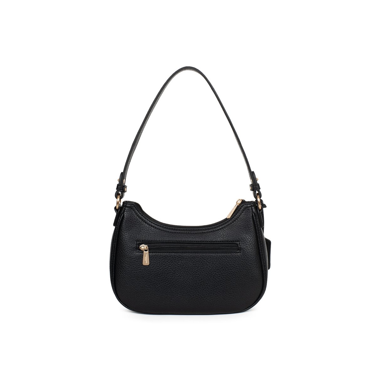 Sac porté épaule 1 anse ZORA noir, HEXAGONA