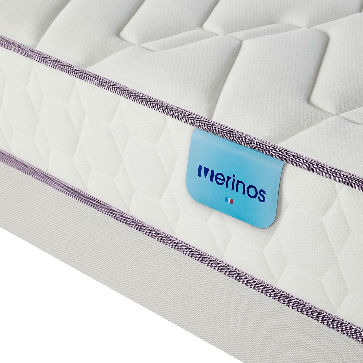 Matelas 560 ressorts ensachés, Morning Routine blanc, MERINOS
