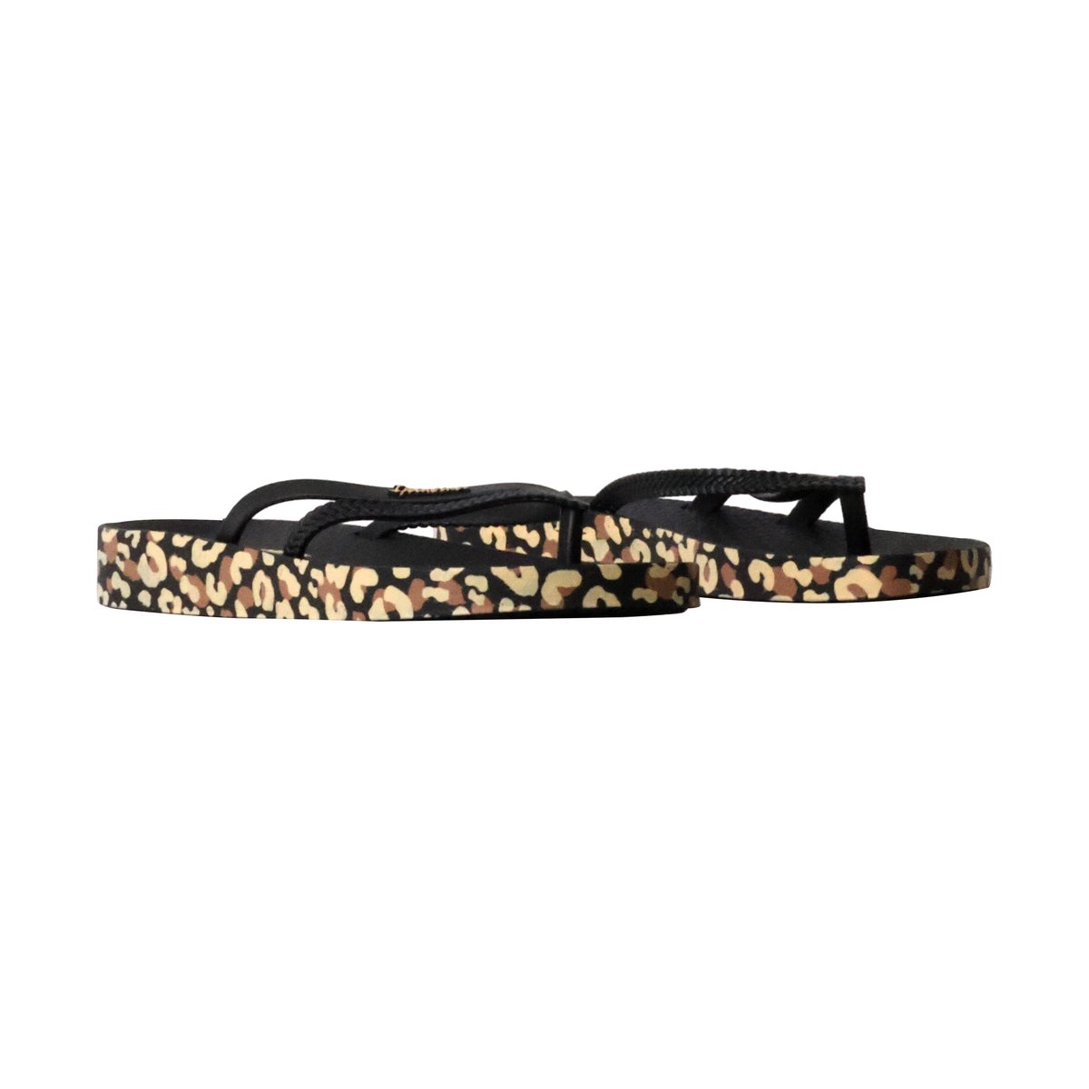 Tong Bossa Soft noir/jaune, IPANEMA