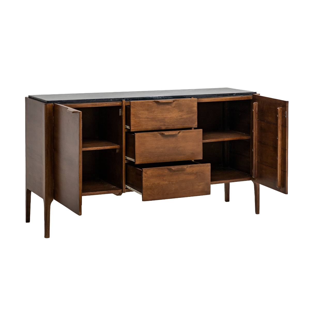 Buffet en bois de manguier ROCH bois foncé, MADE IN MEUBLES