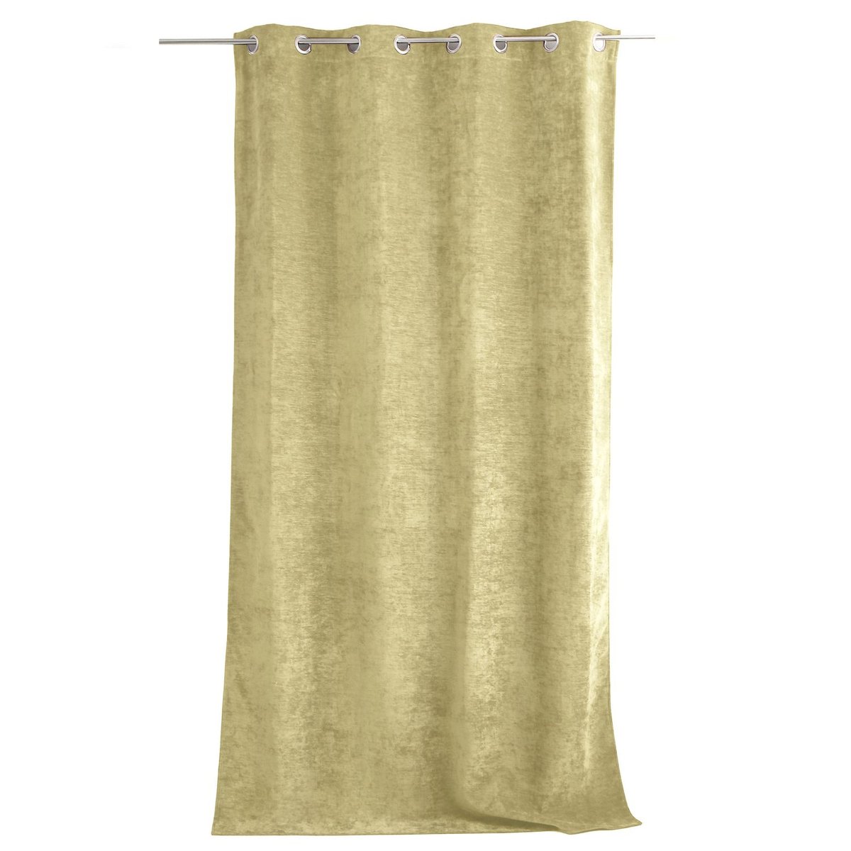 Rideau thermique isolant en velours VELVET vert, TOILINUX