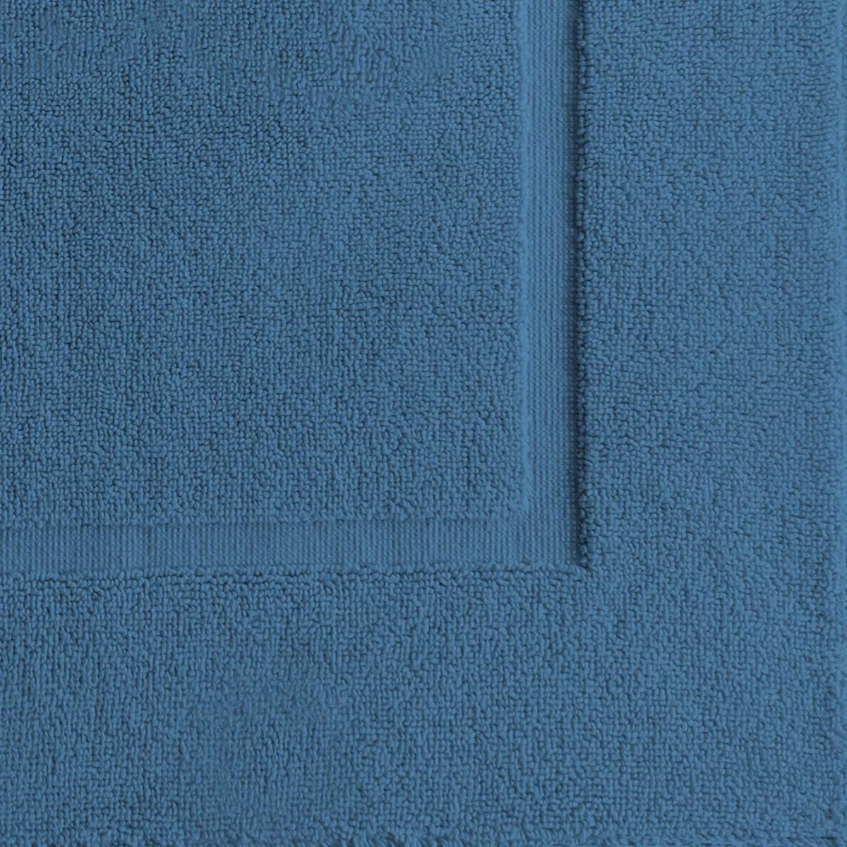 Tapis de bain pur coton VITAE denim, GARNIER THIEBAUT