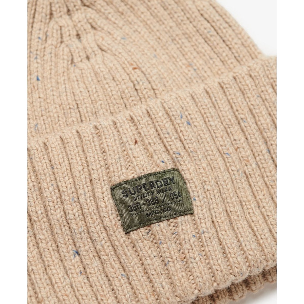Bonnet en maille Workwear Nep beige grès nep, SUPERDRY