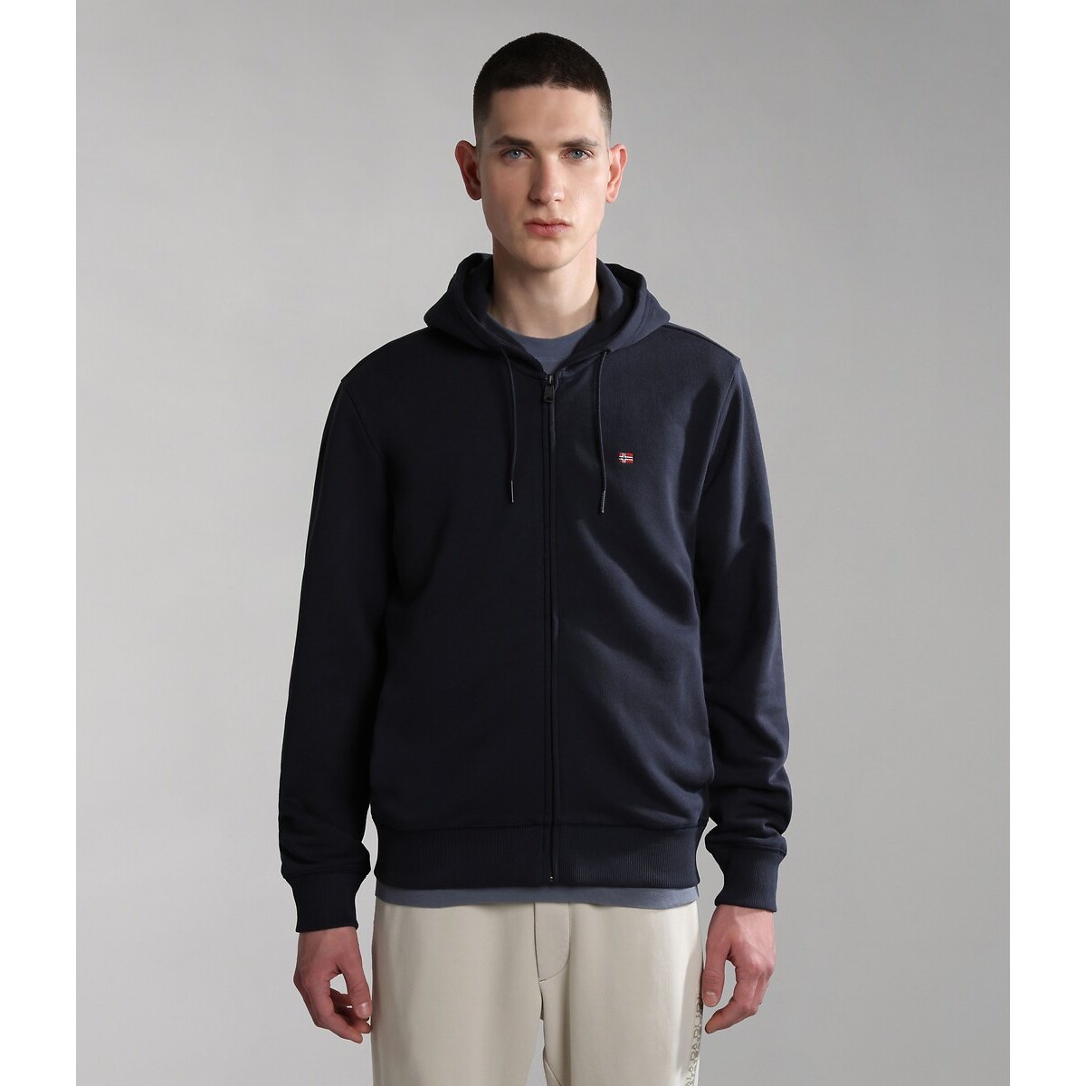 Sweat zippé à capuche Balis bleu marine, NAPAPIJRI