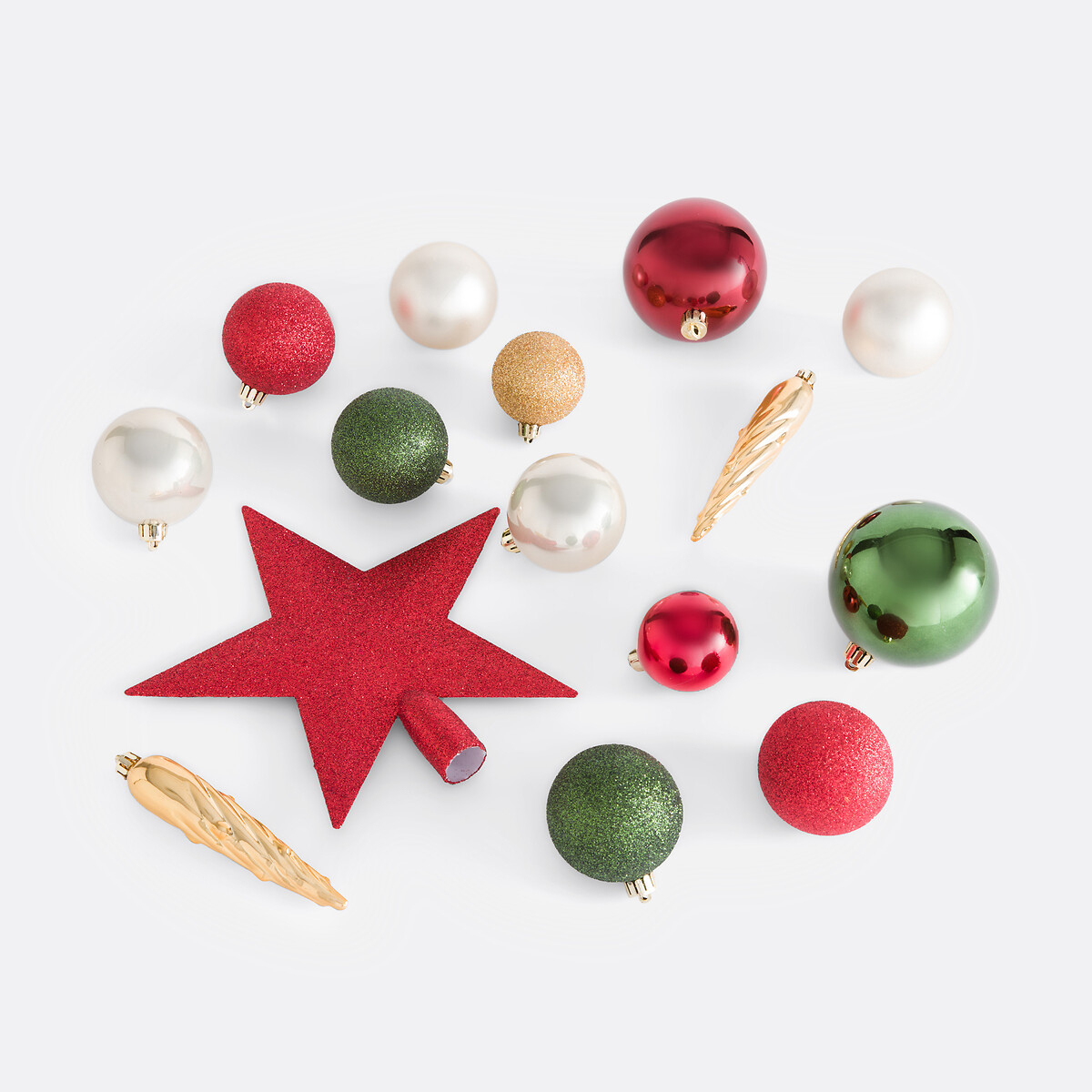 Coffret de 33 boules de Noël, Caspar multicolore, LA REDOUTE INTERIEURS