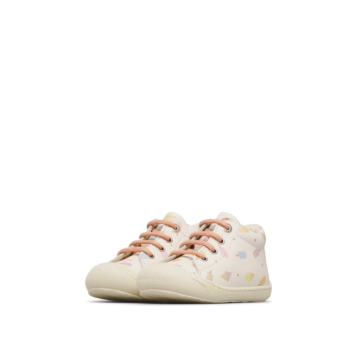 Chaussures premiers pas en cuir COCOON blanc crème-, NATURINO