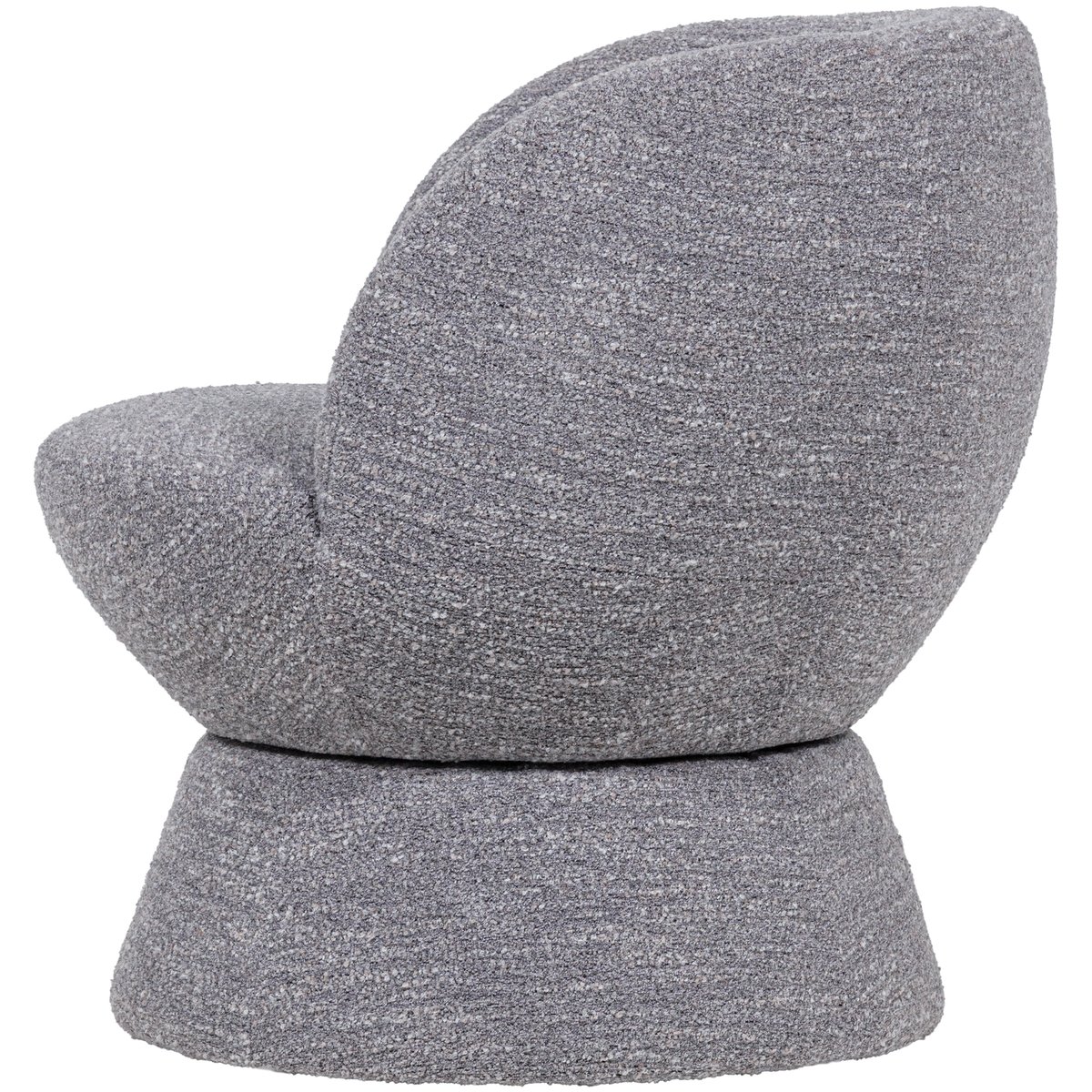 Fauteuil pivotant en tissu mélangé SHUFFLE gris, WOOOD