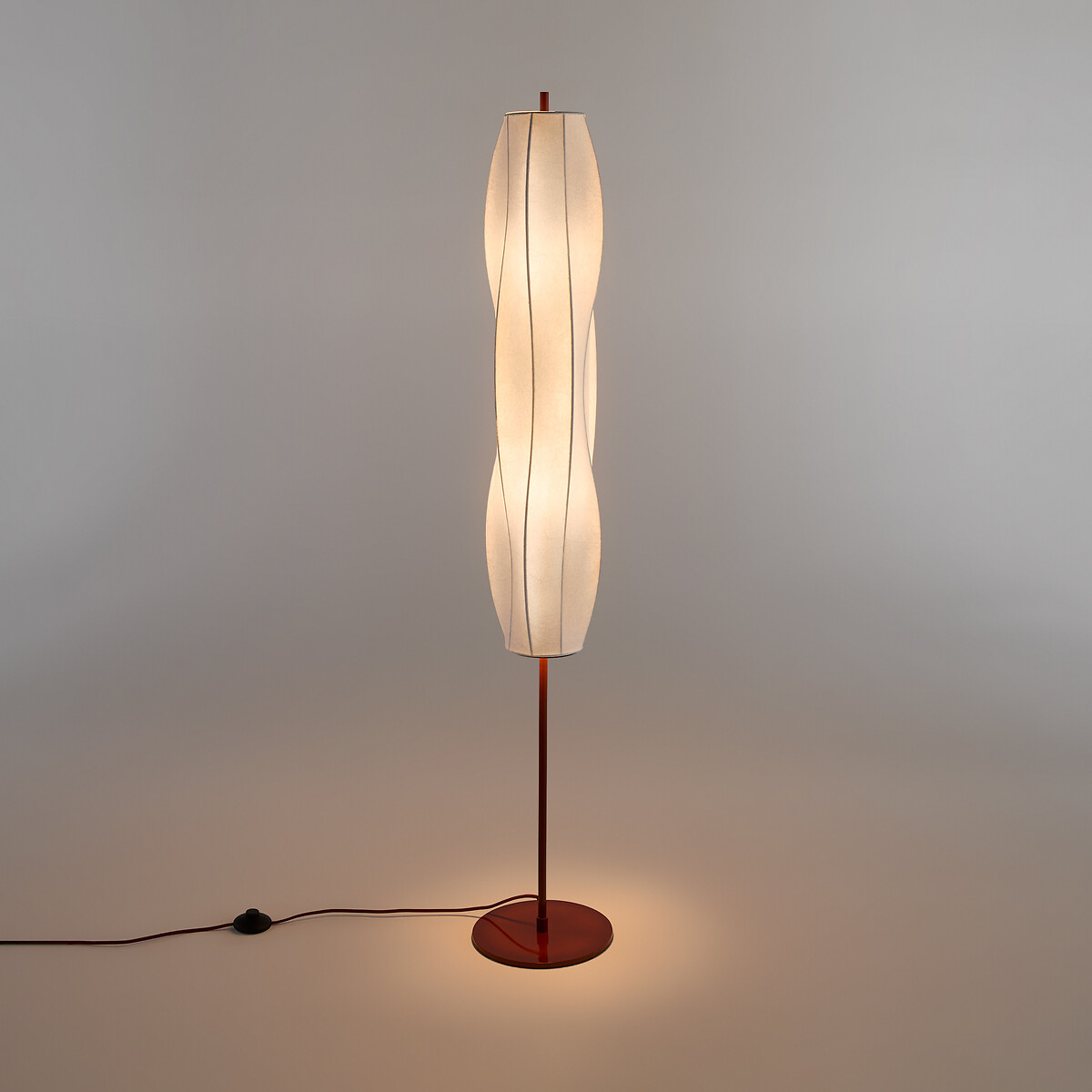 Lámpara de pie, de hierro, altura 147 cm, PALUPO burdeos, LA REDOUTE INTERIEURS