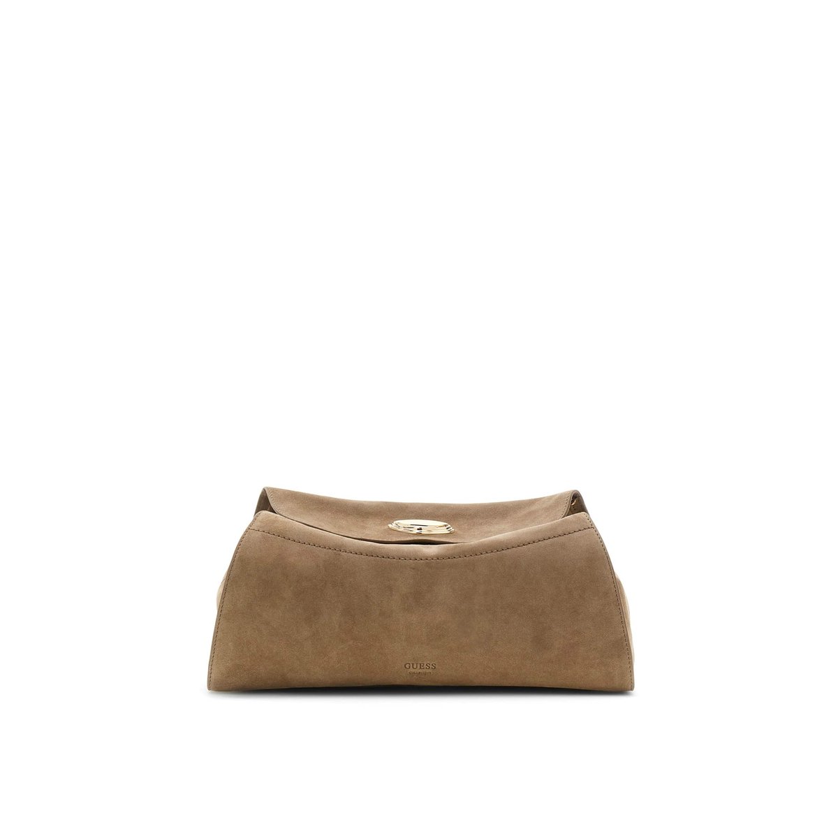 Sac Bandoulière En Daim Leonie crème, GUESS