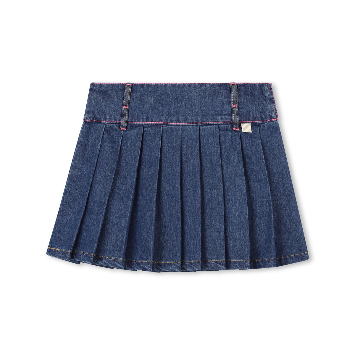Jupe plissée en denim denim blue, BILLIEBLUSH