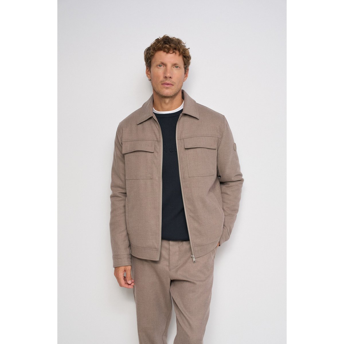 BLOUSON AVEC LAINE beige, SALSA JEANS