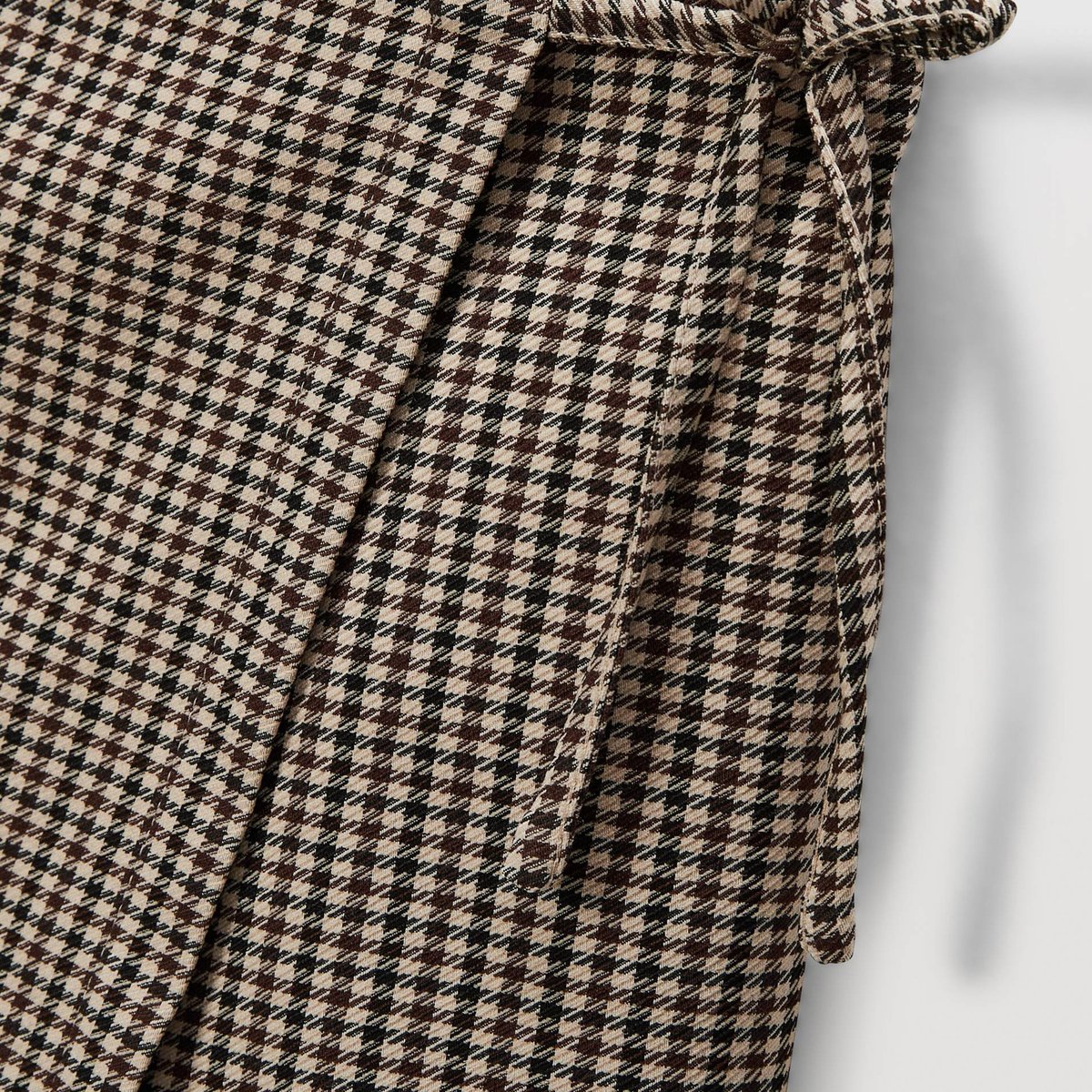 Jupe-short à carreaux noir, MONOPRIX