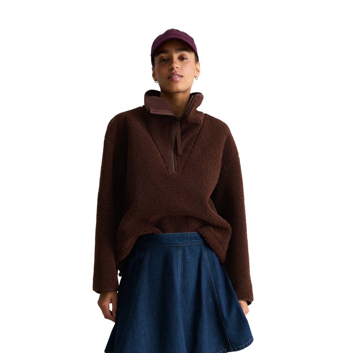 Teddy-Troyer standard en polyester recyclé marron, MARC O’POLO DENIM