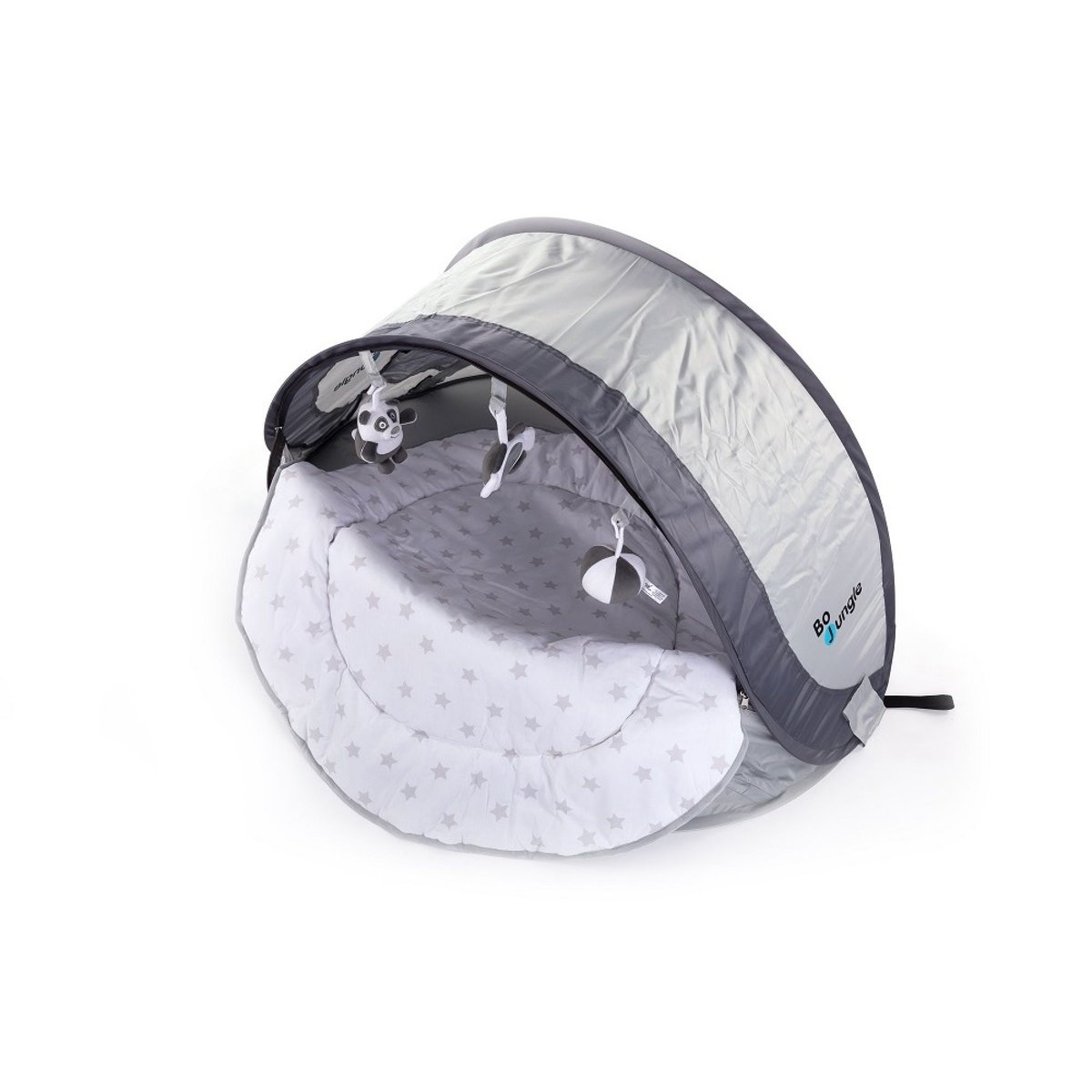 Lit bébé nomade pop-up gris, BO JUNGLE