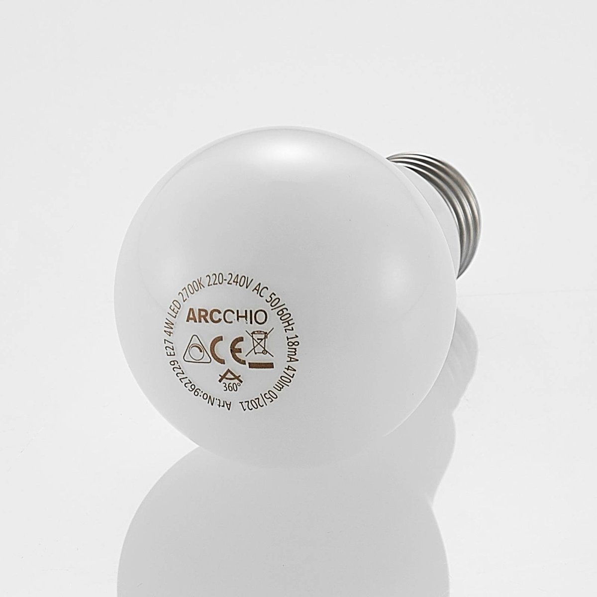 Ampoule E27 en verreLED, E27 4W LED couleur unique, ARCCHIO