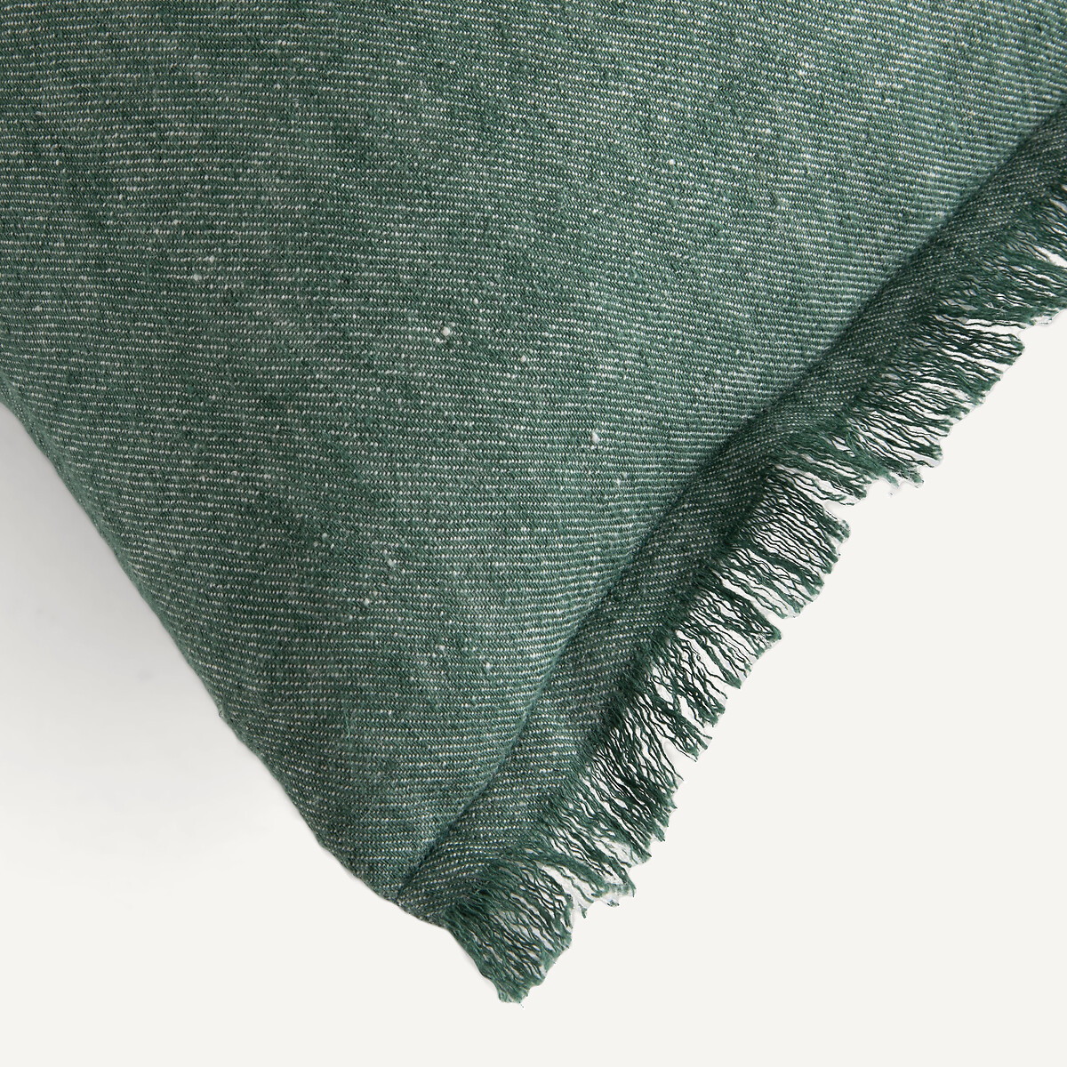 Housse de coussin bicolore en lin et coton, LLOYD eucalyptus, AM.PM