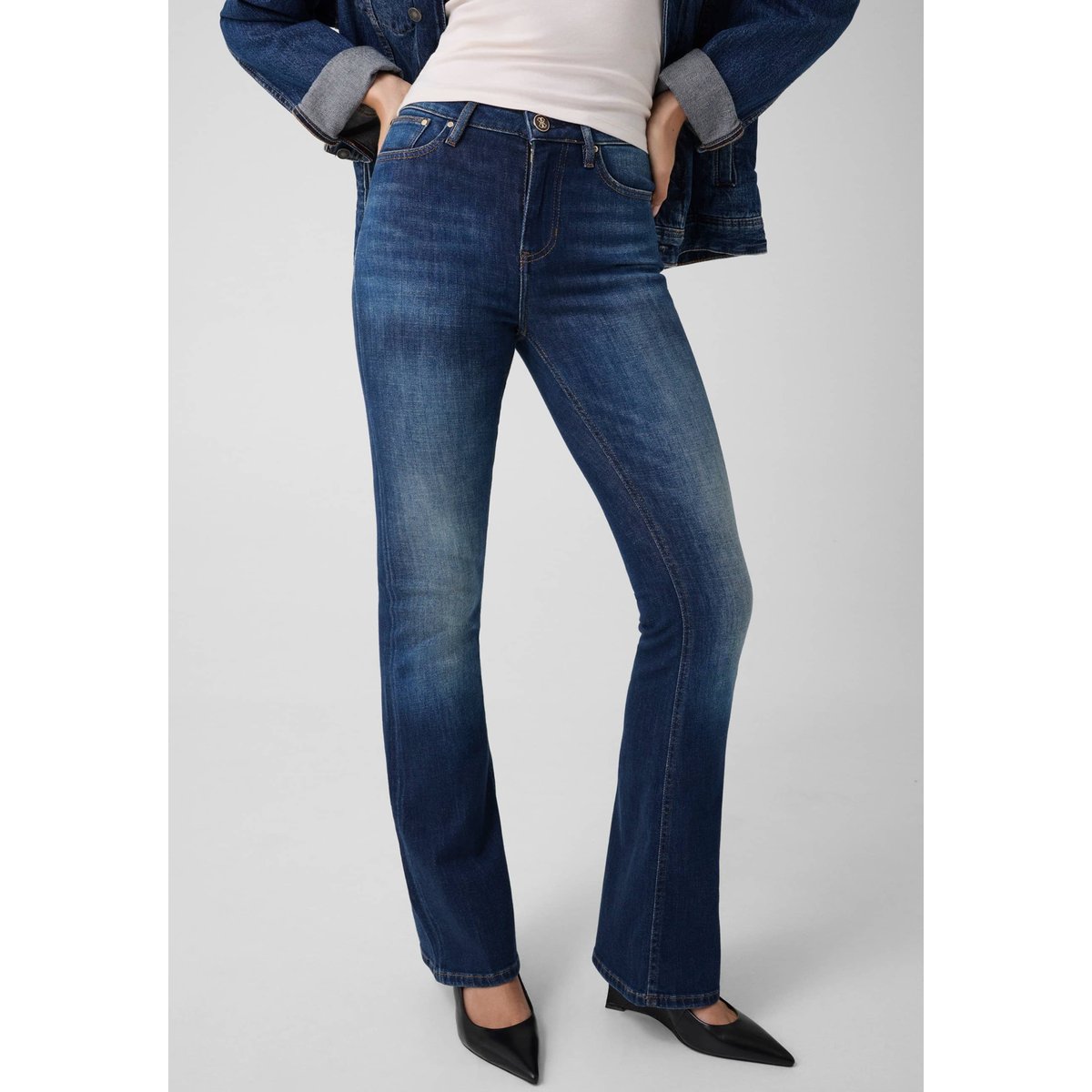 Jean Sexy Flare bleu foncé, GUESS