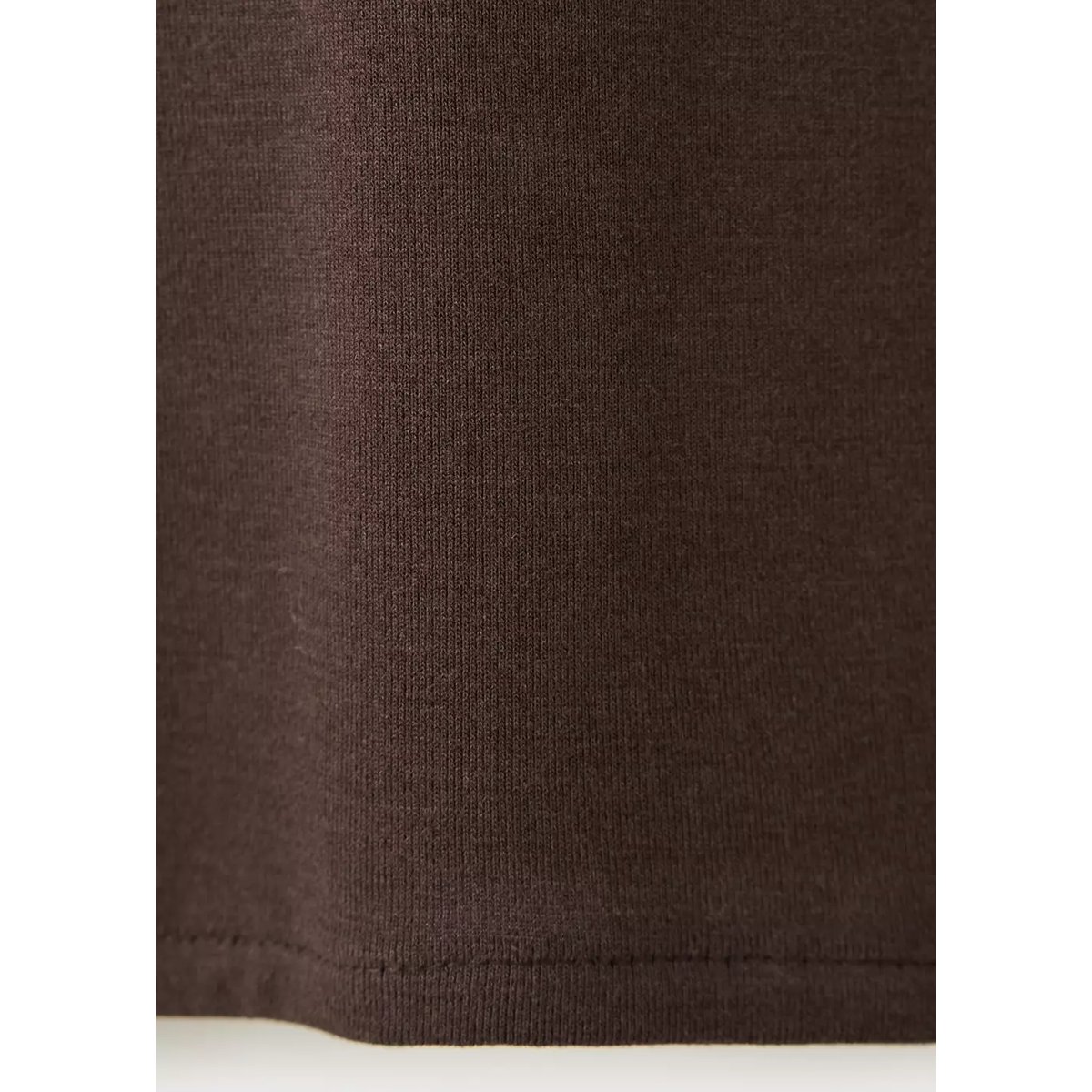 T-shirt col bateau uni chocolat, MANGO