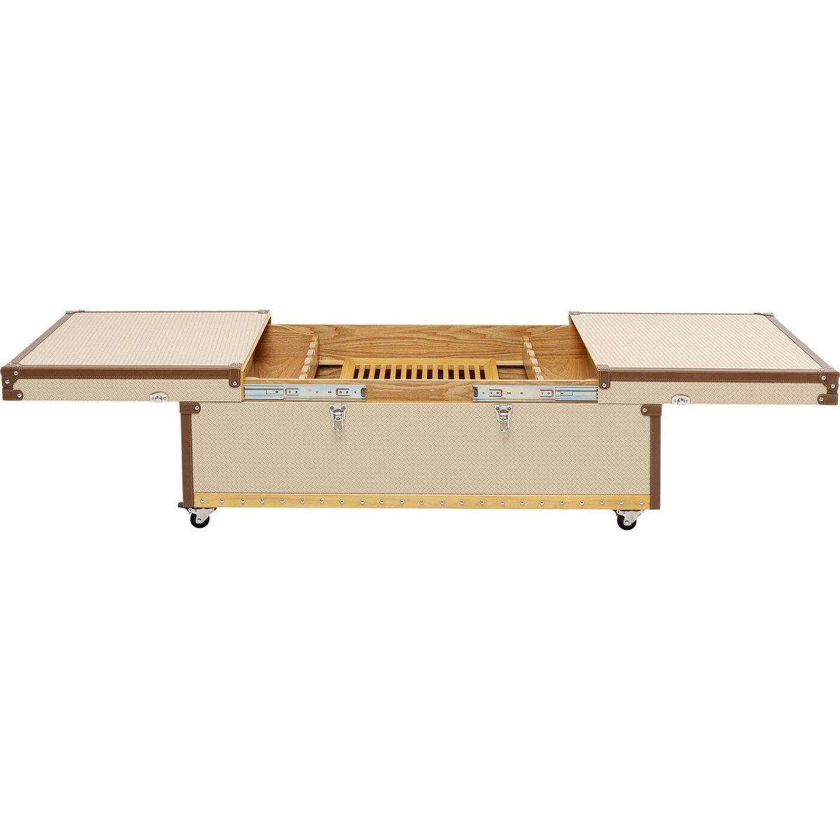 Table basse bar en simili, VENEZIA beige, KARE DESIGN