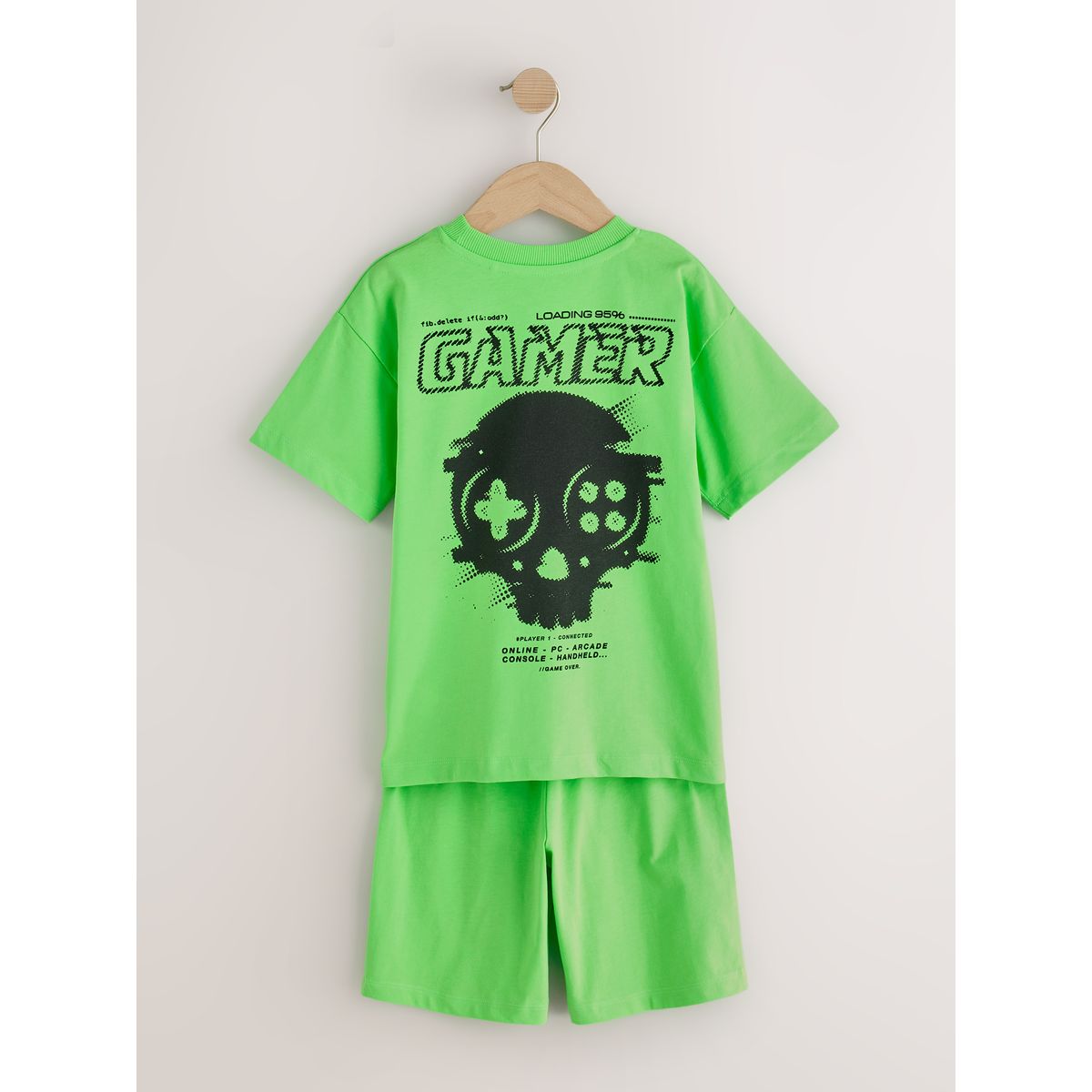 Pyjama short (3 à 16 ans), lot de 3 joueur vert/orange/rose, NEXT