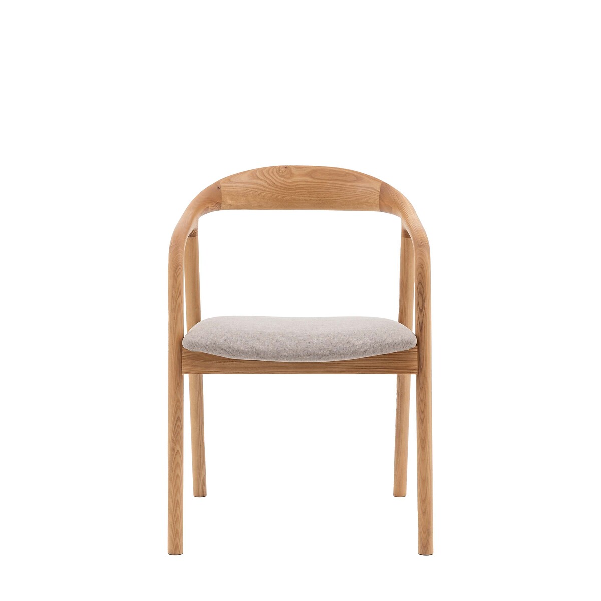 Set of 2 Aviero Ash Wood Dining Chairs oak, ÉDITÉ