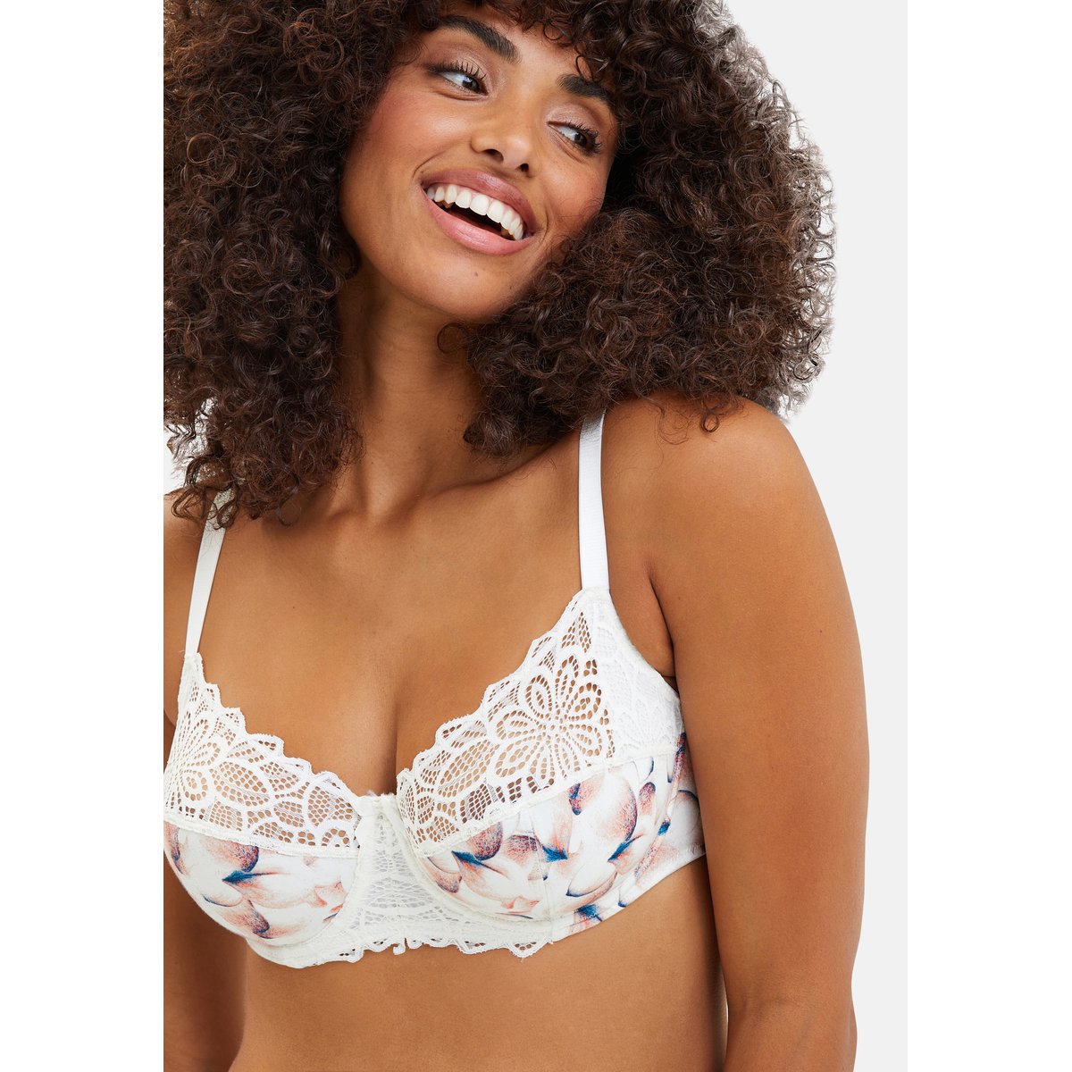 Soutien-gorge FLORA imprime poesie pastel, SANS COMPLEXE