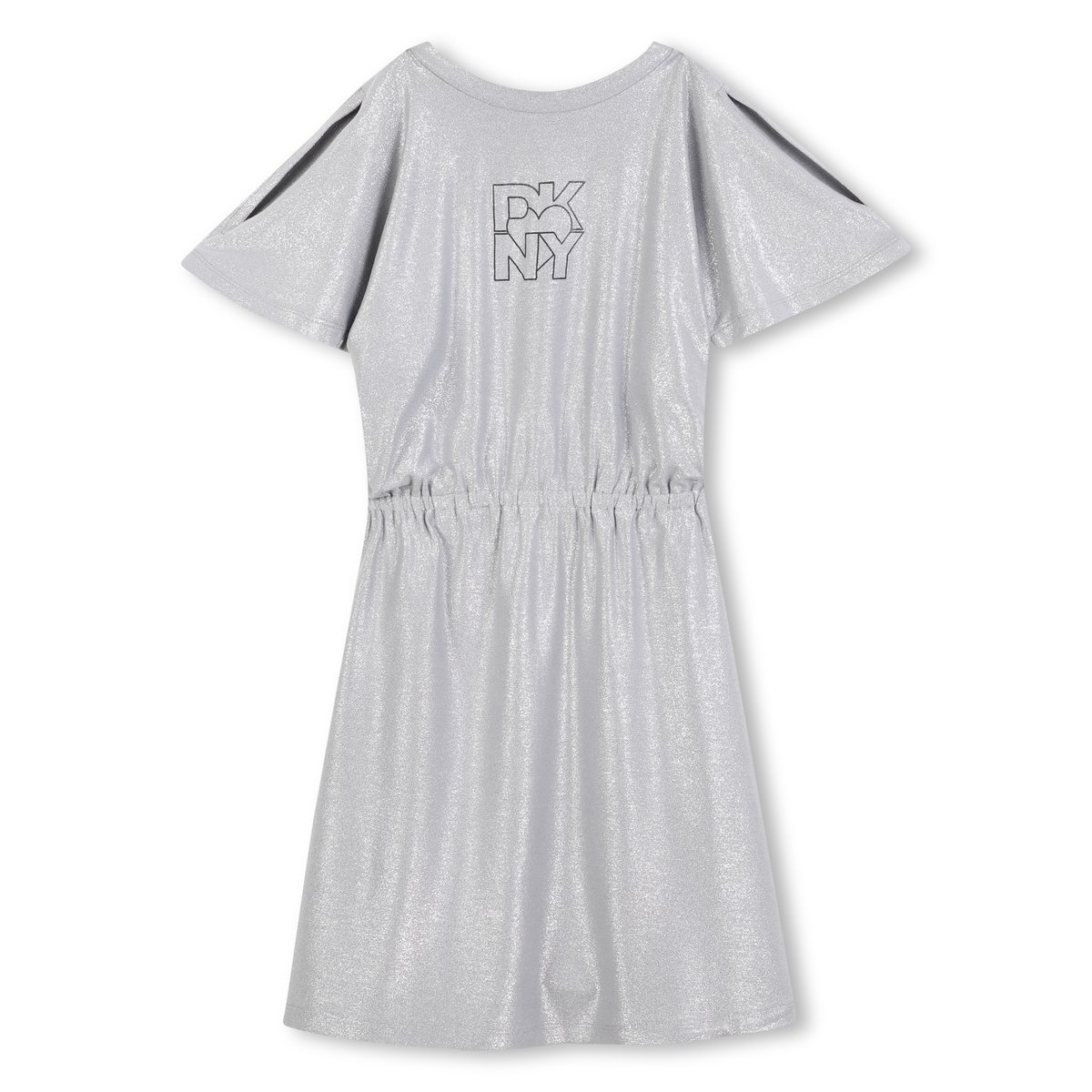 ROBE EN JERSEY ARGENTÉ À SEQUINS silver, DKNY